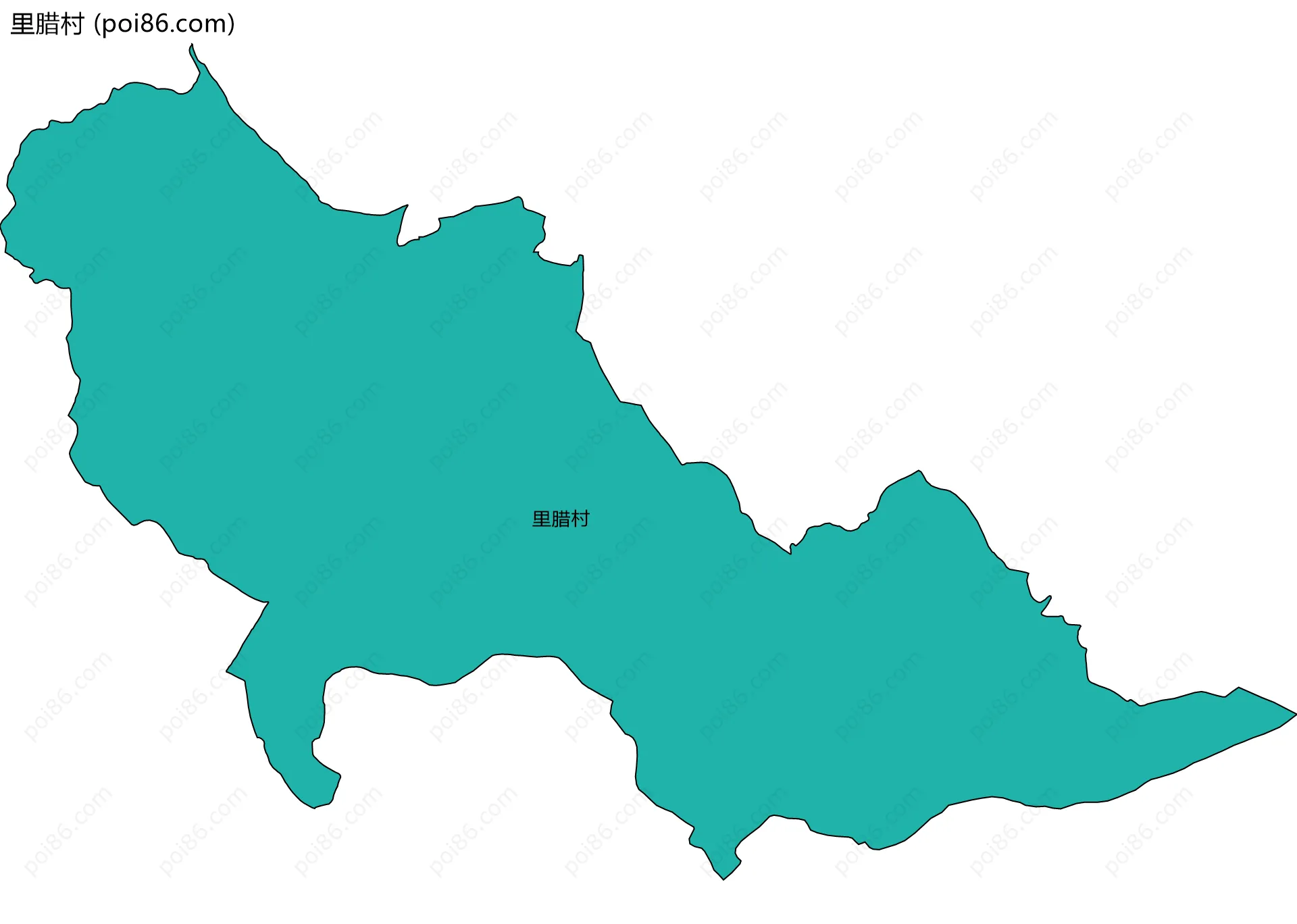里腊村边界地图