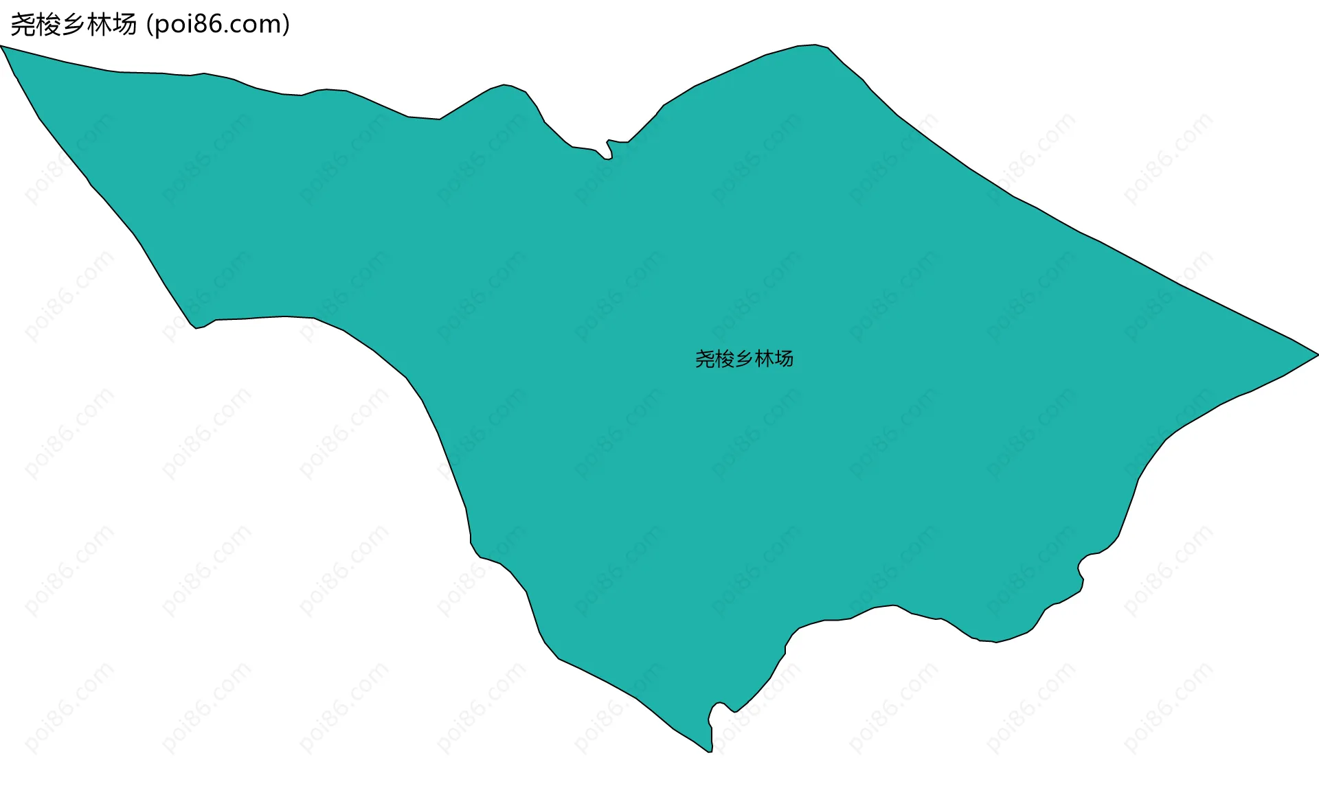 尧梭乡林场边界地图