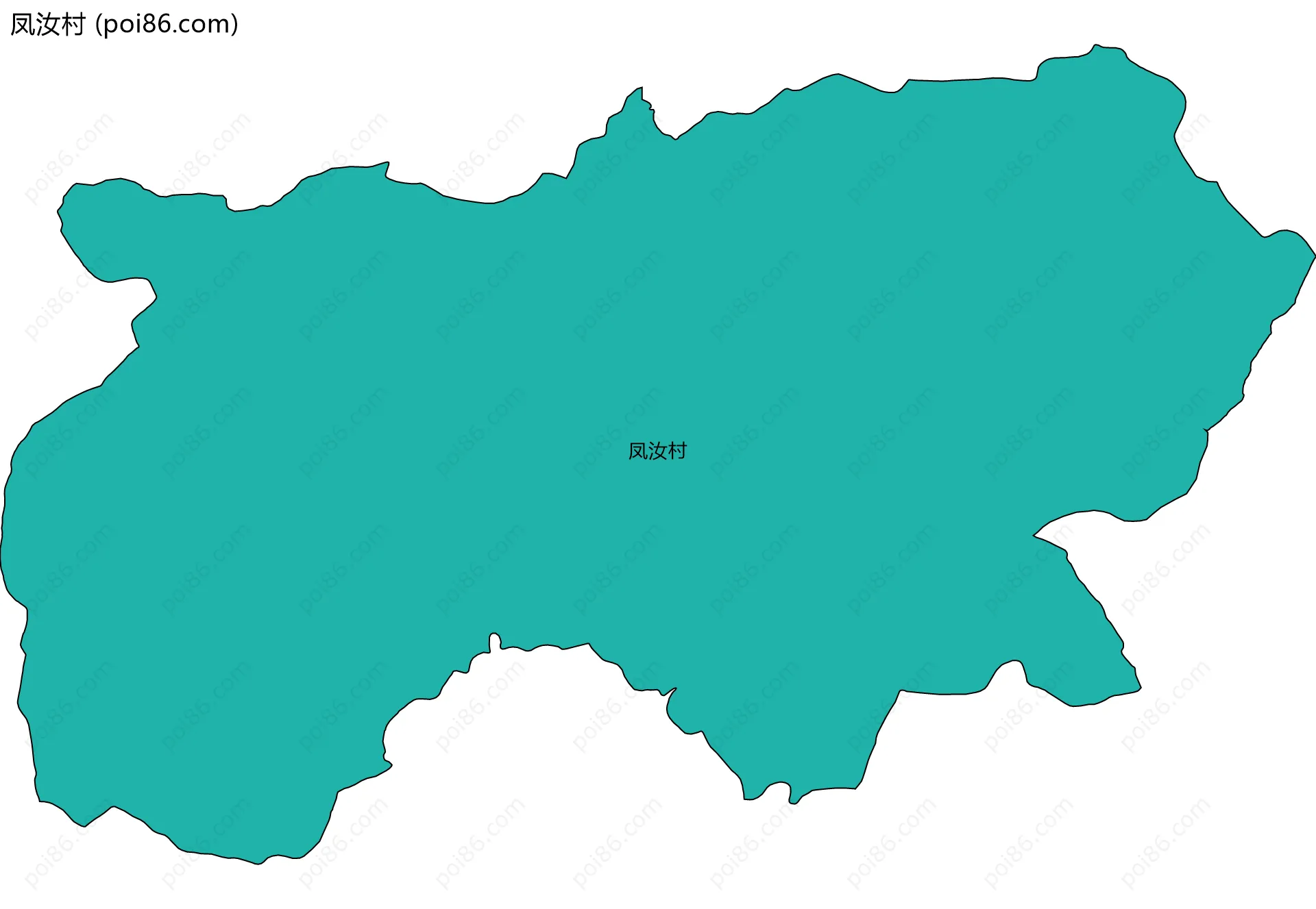 凤汝村边界地图