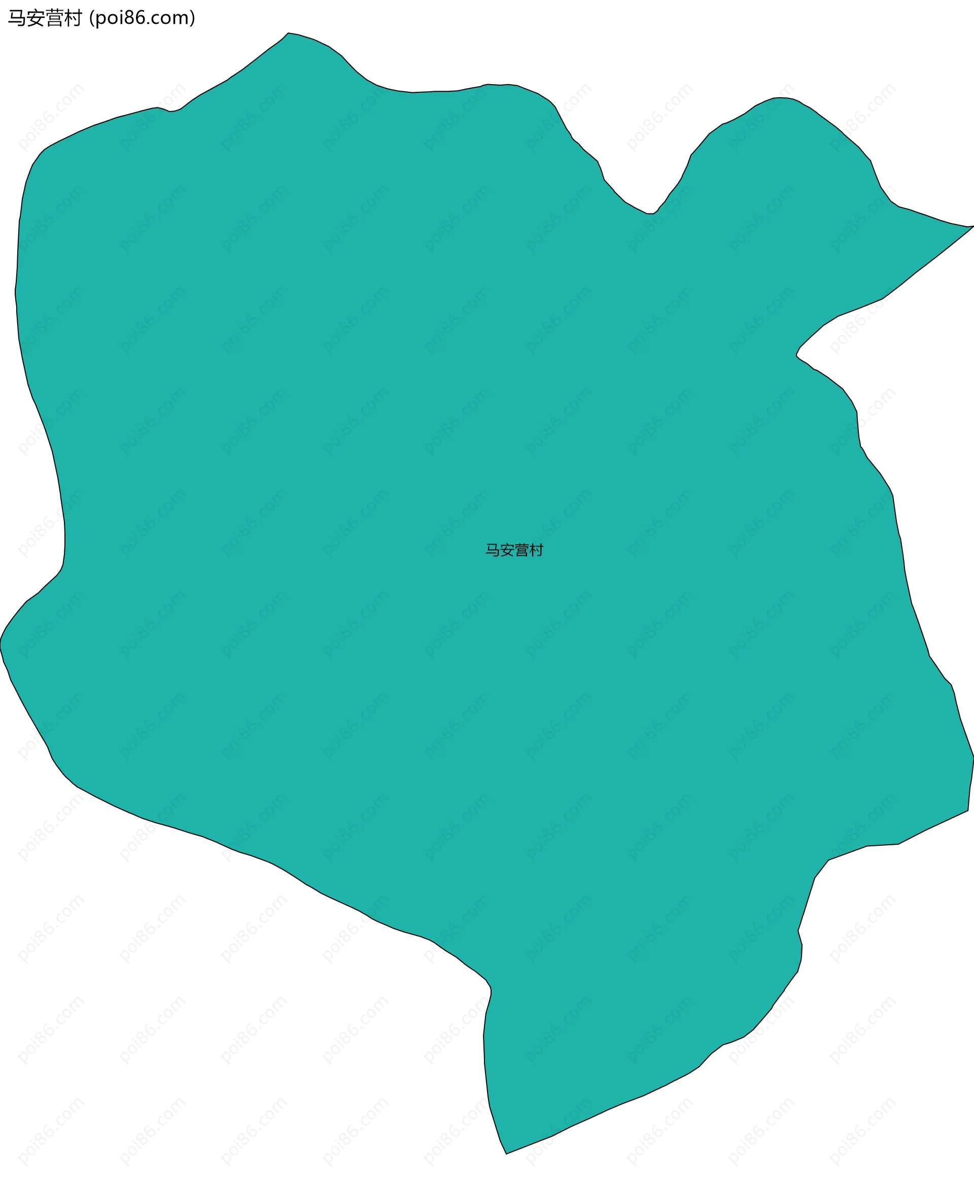 马安营村边界地图