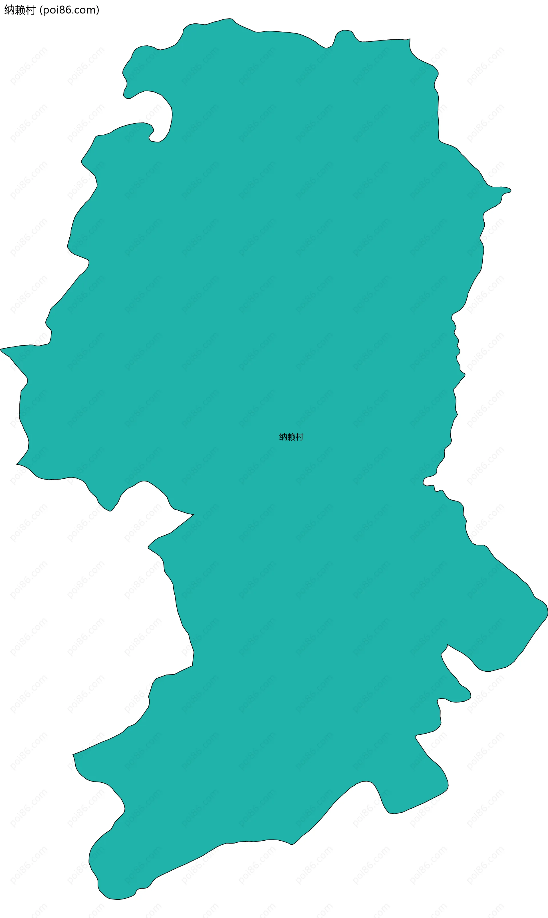 纳赖村边界地图