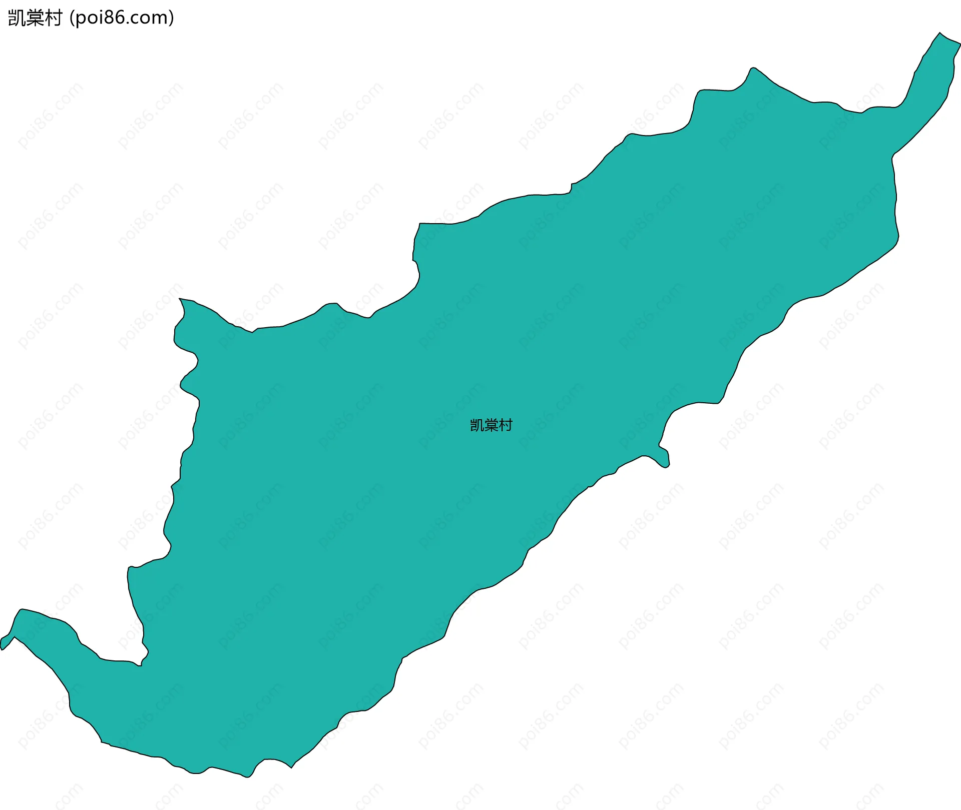 凯棠村边界地图