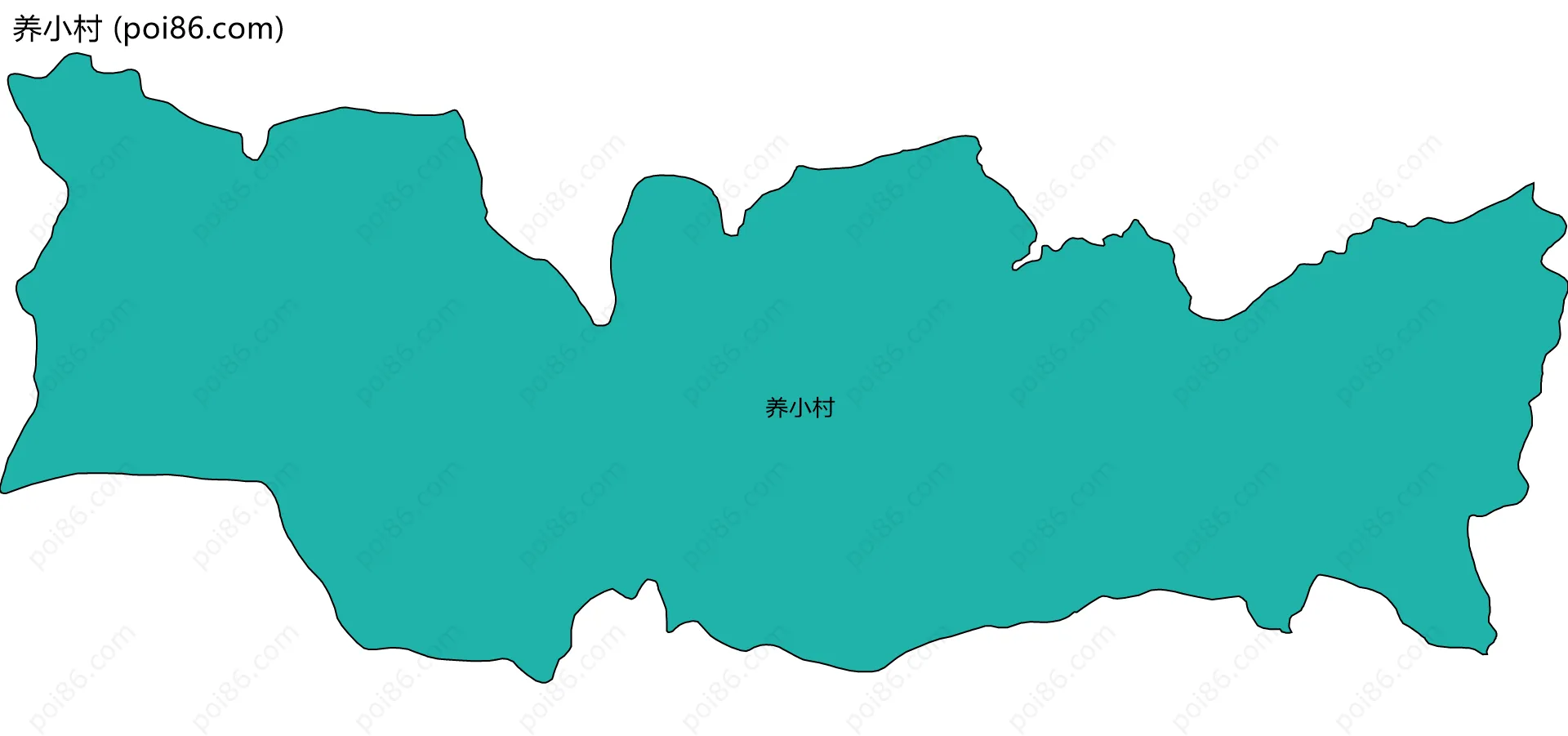 养小村边界地图