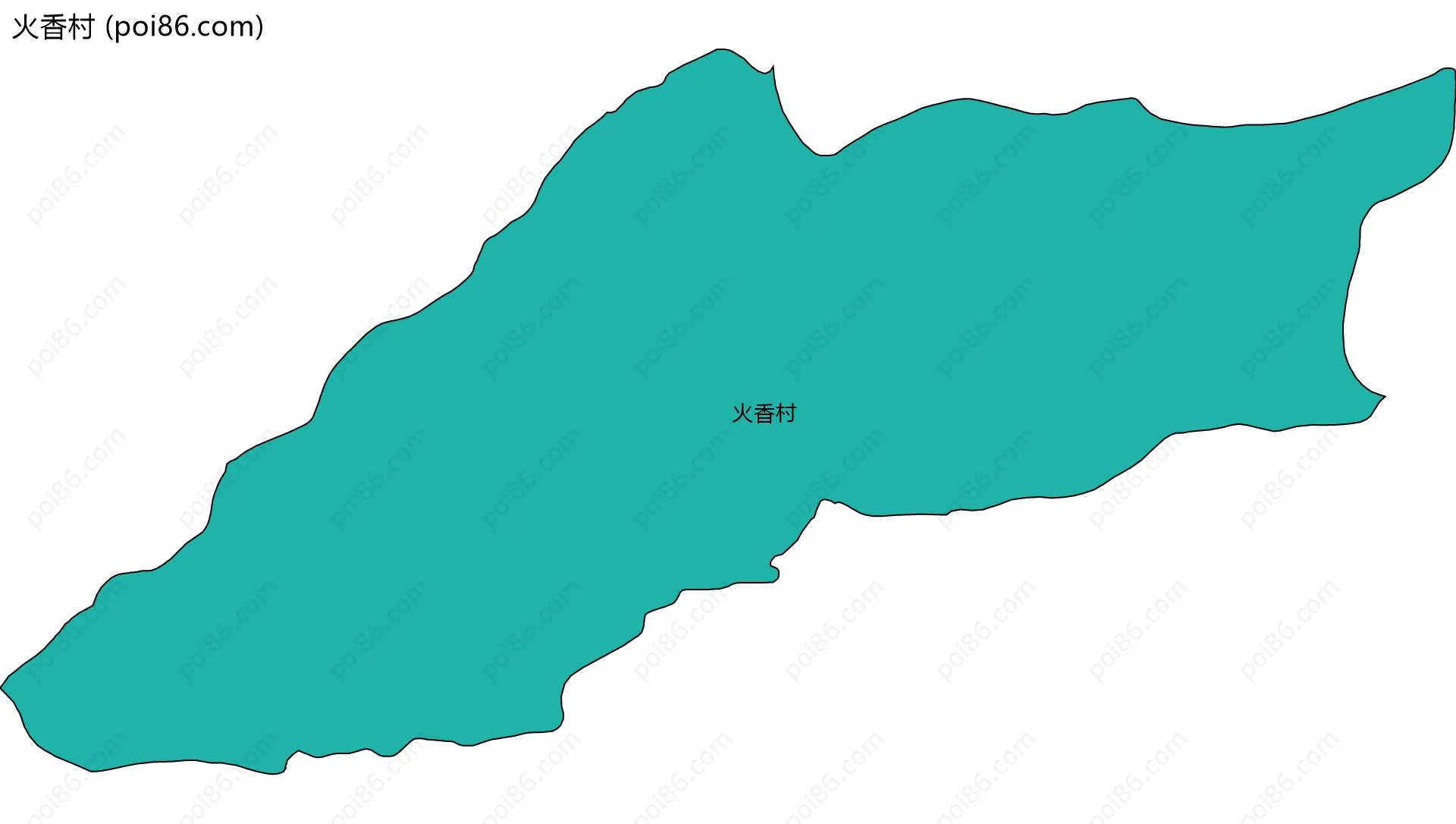 火香村边界地图