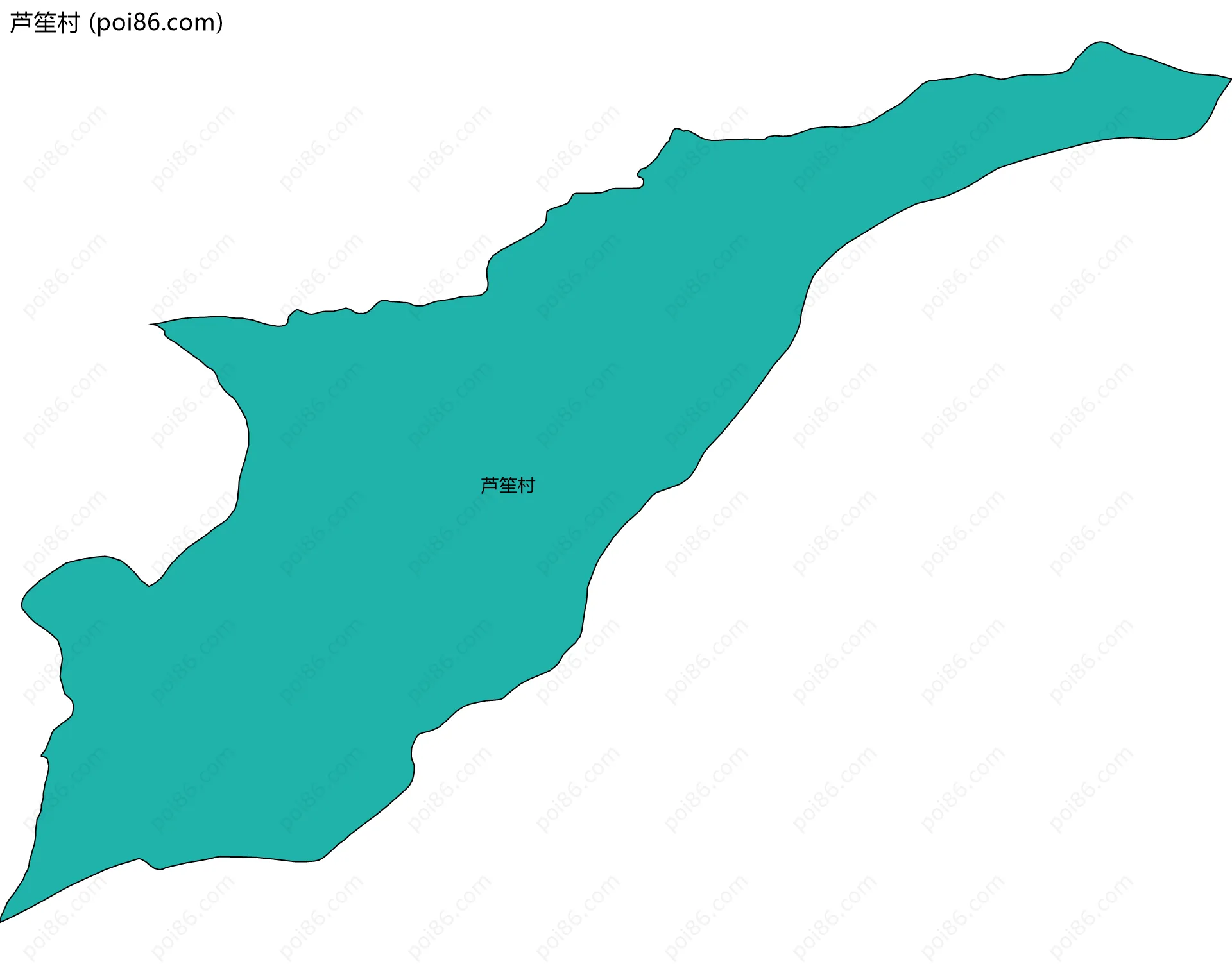 芦笙村边界地图