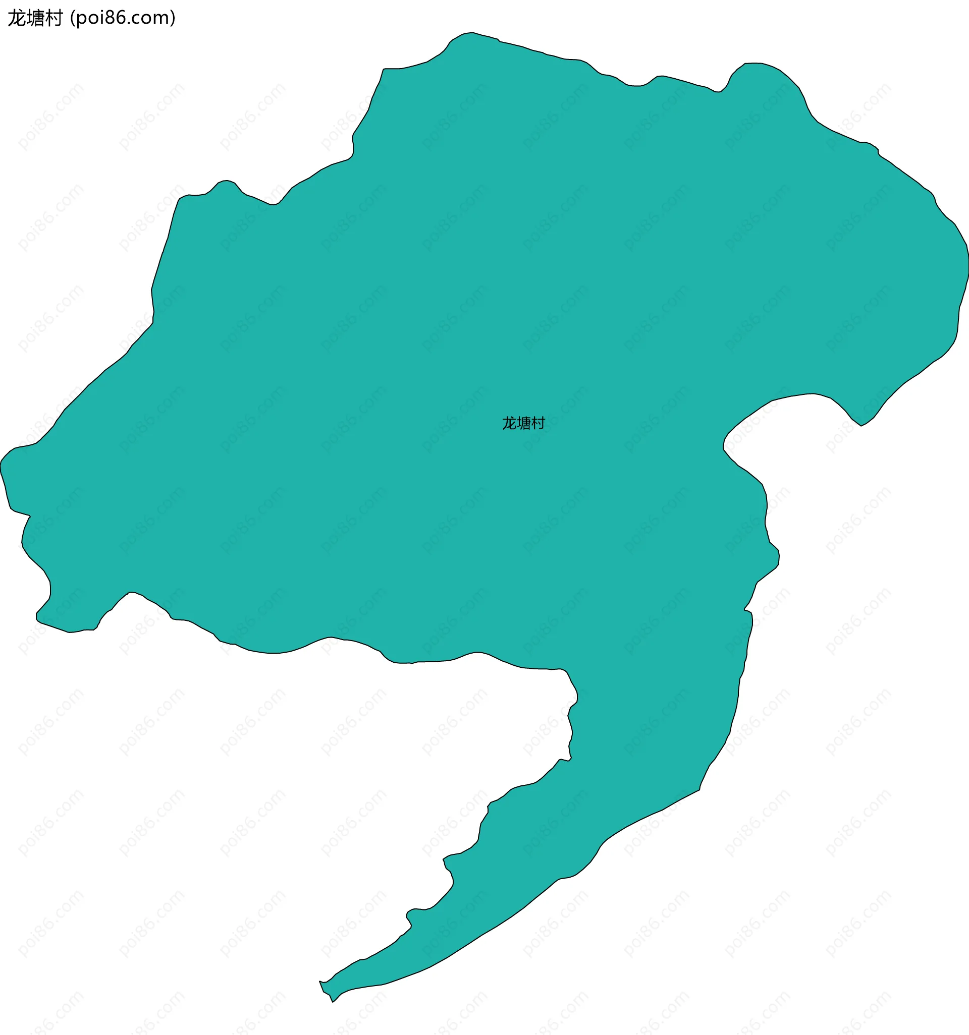 龙塘村边界地图