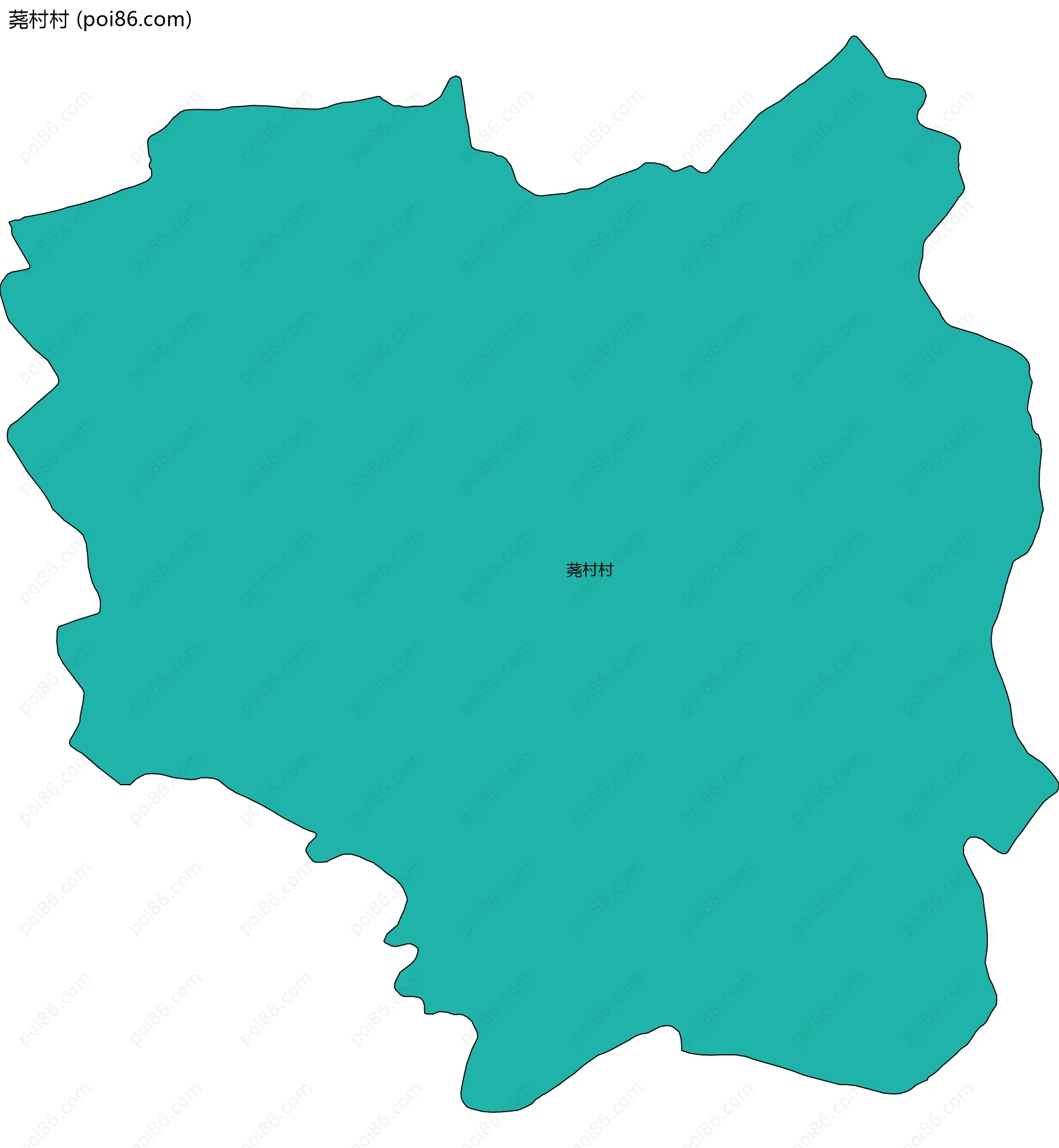 荛村村边界地图