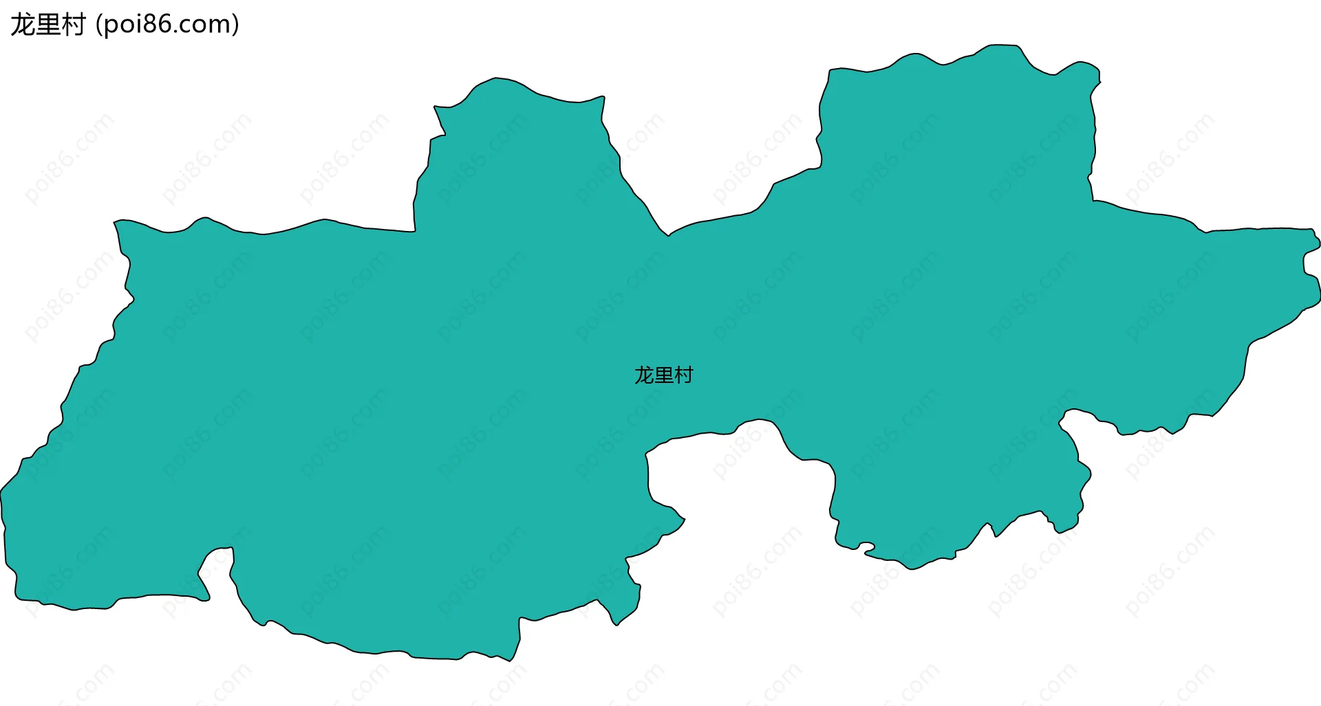 龙里村边界地图
