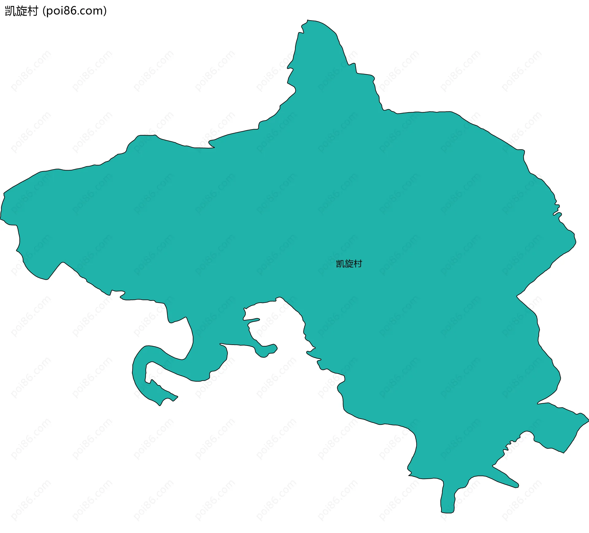 凯旋村边界地图