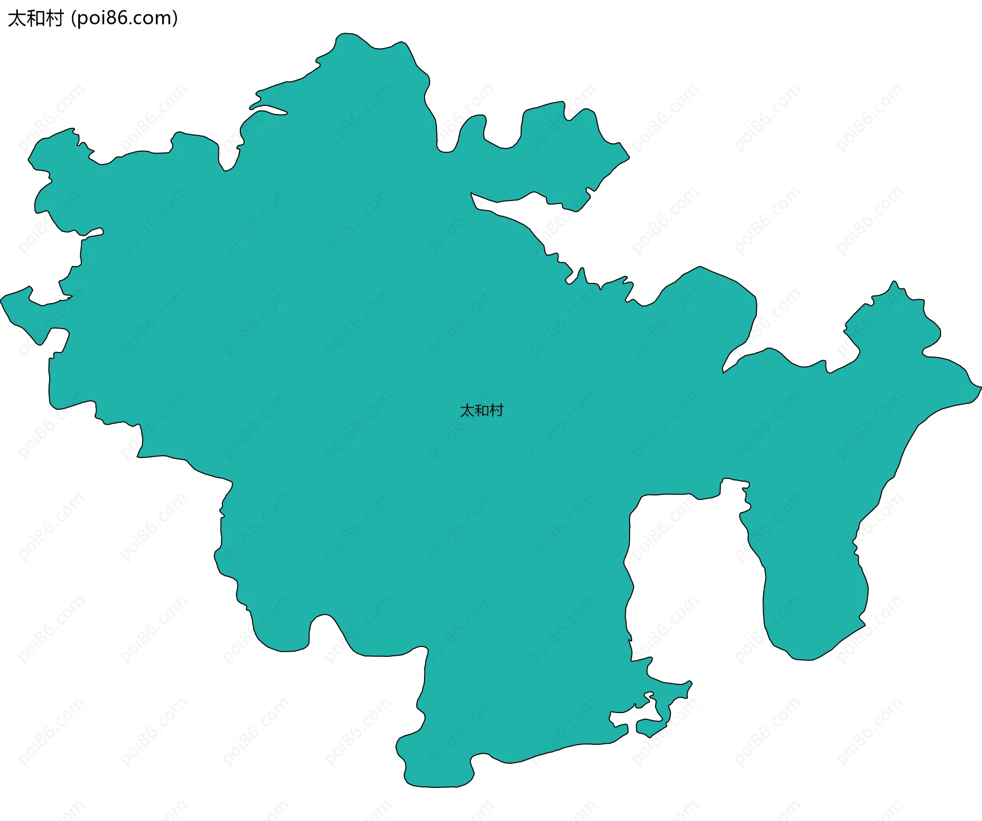 太和村边界地图