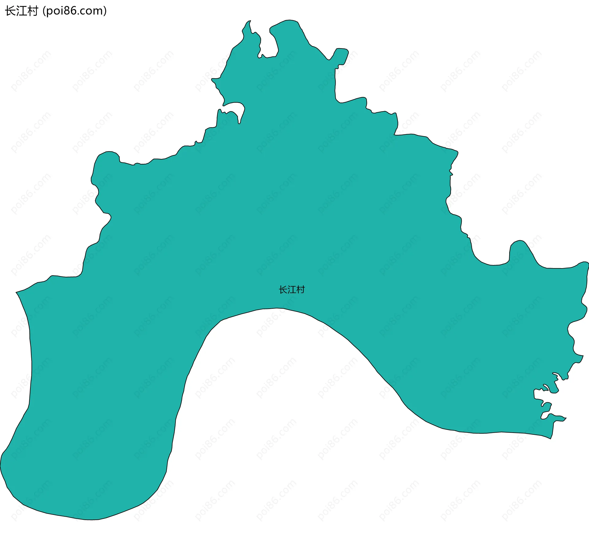 长江村边界地图