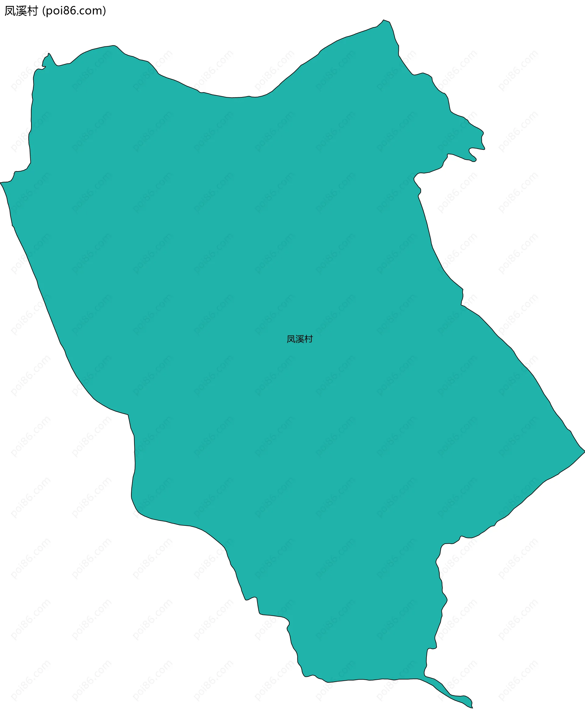 凤溪村边界地图