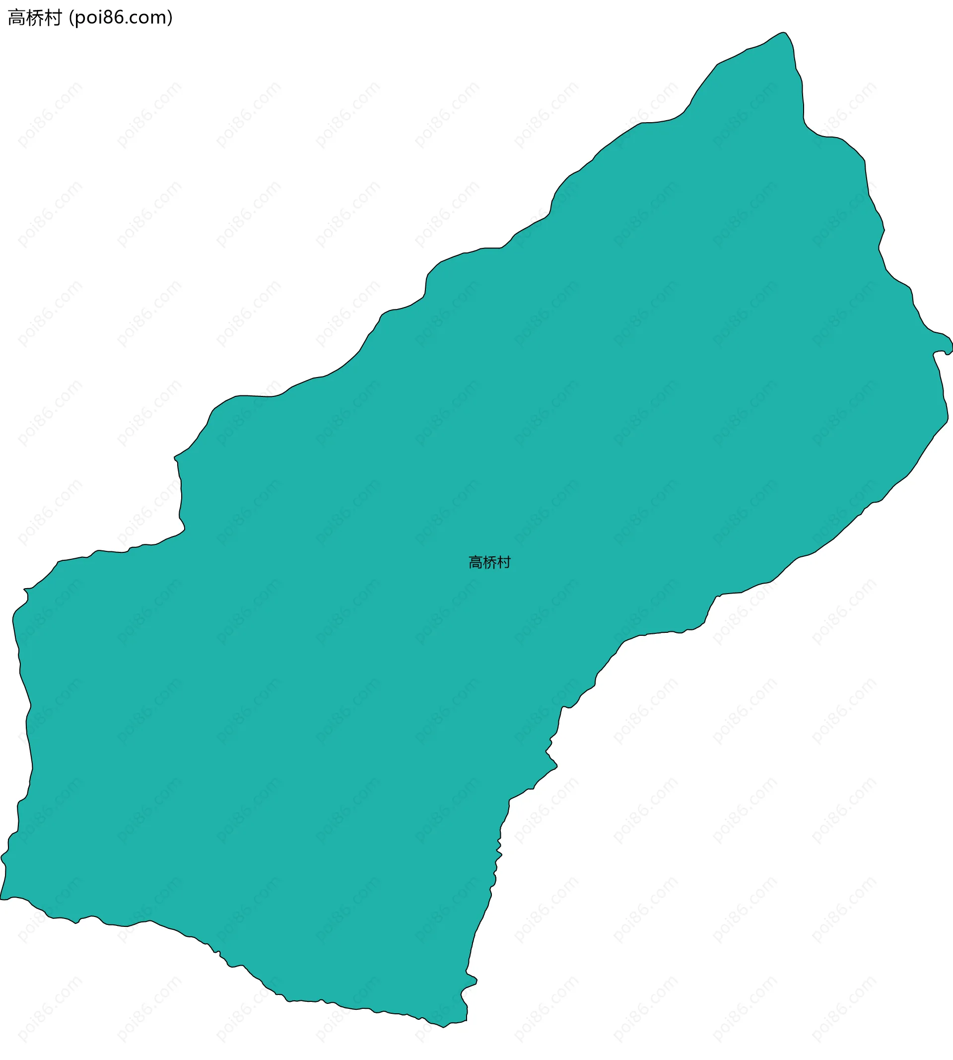 高桥村边界地图