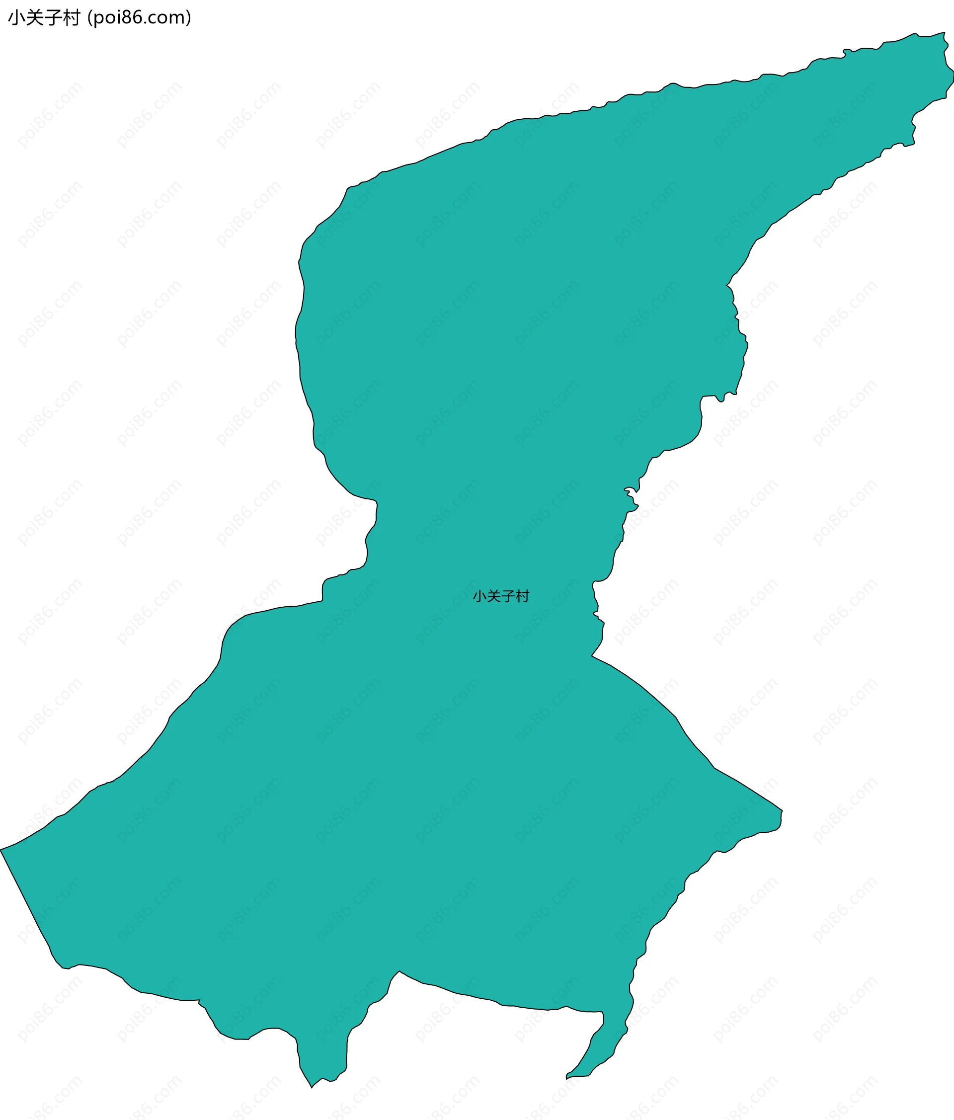 小关子村边界地图