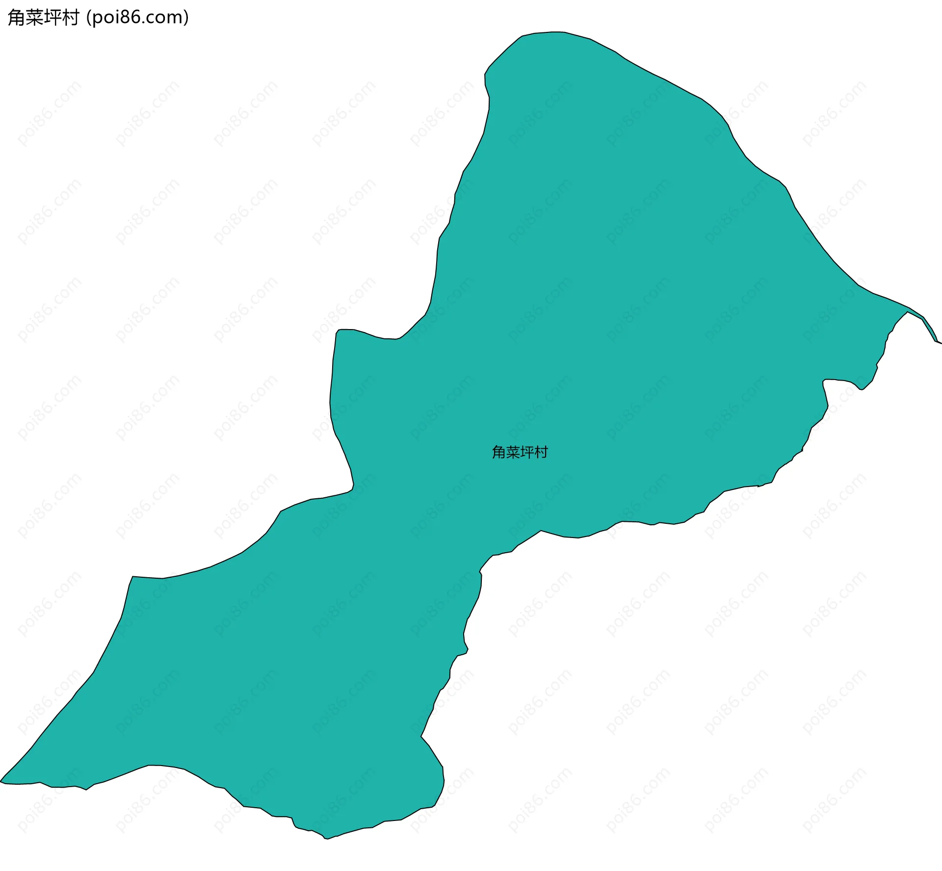 角菜坪村边界地图