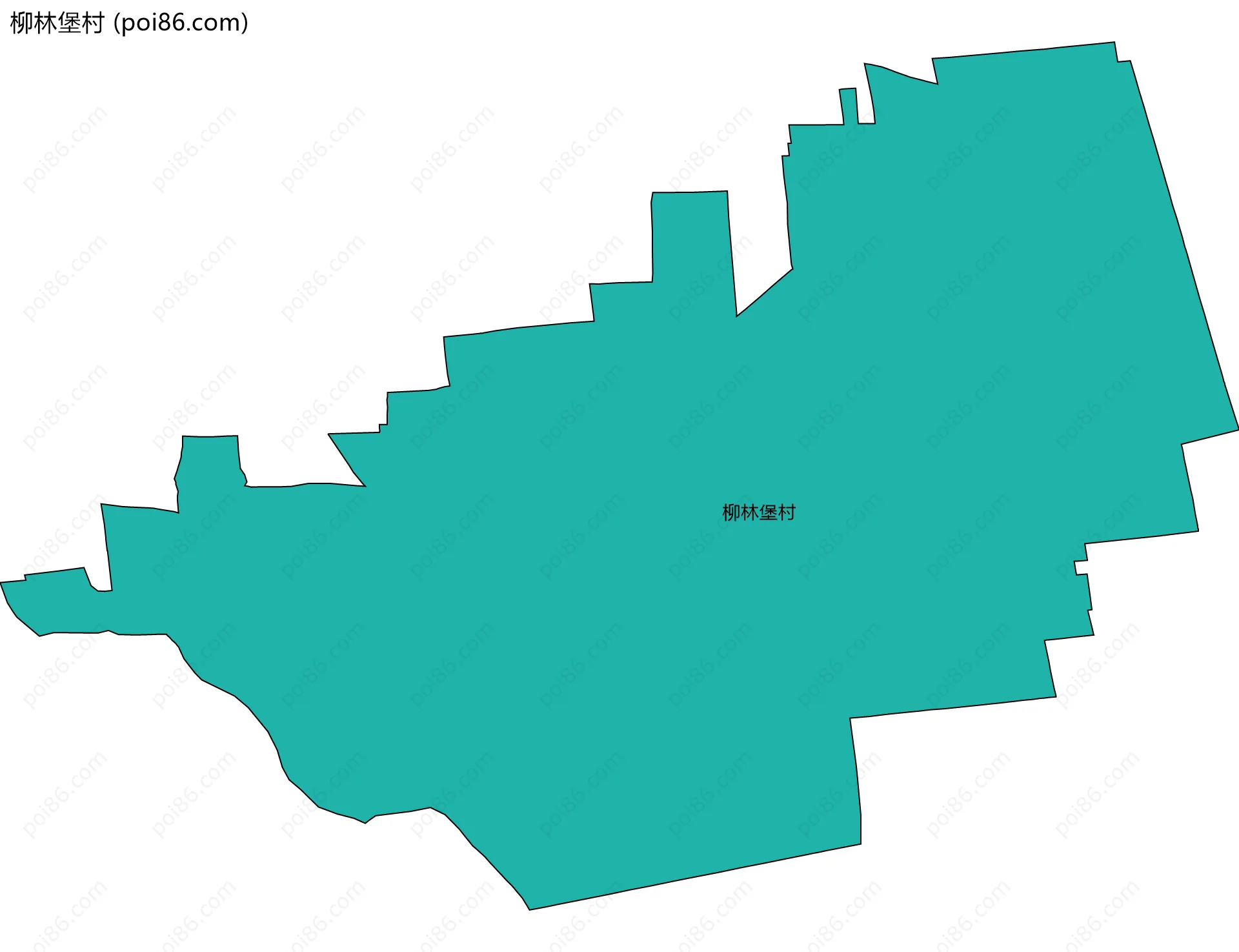 柳林堡村边界地图