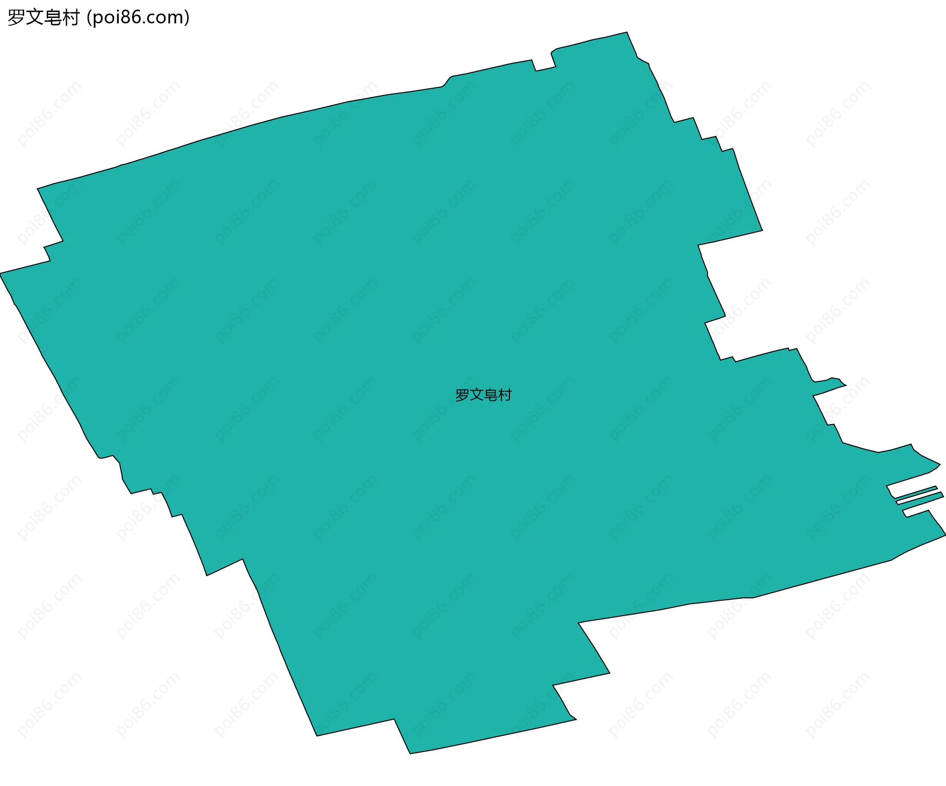 罗文皂村边界地图