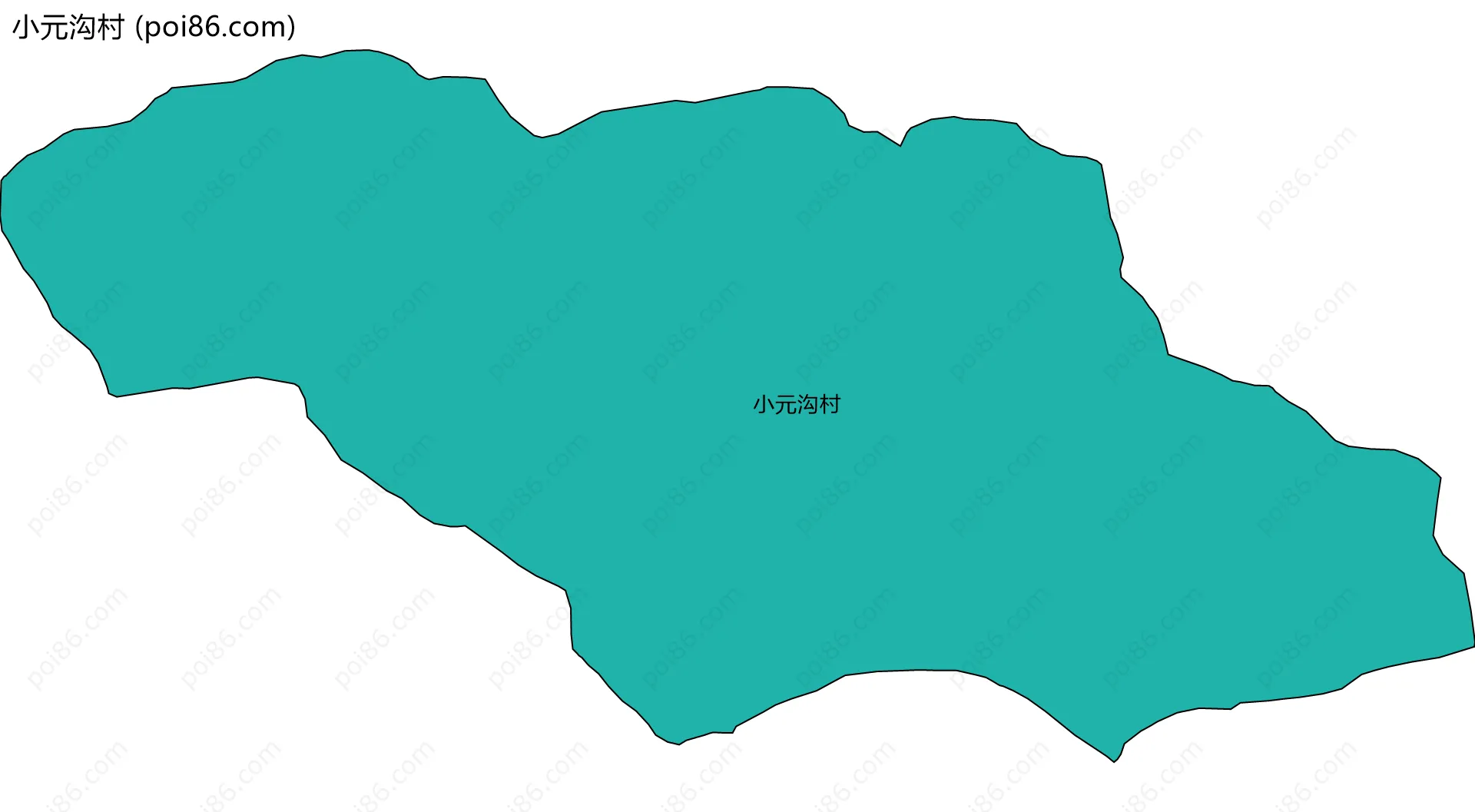 小元沟村边界地图