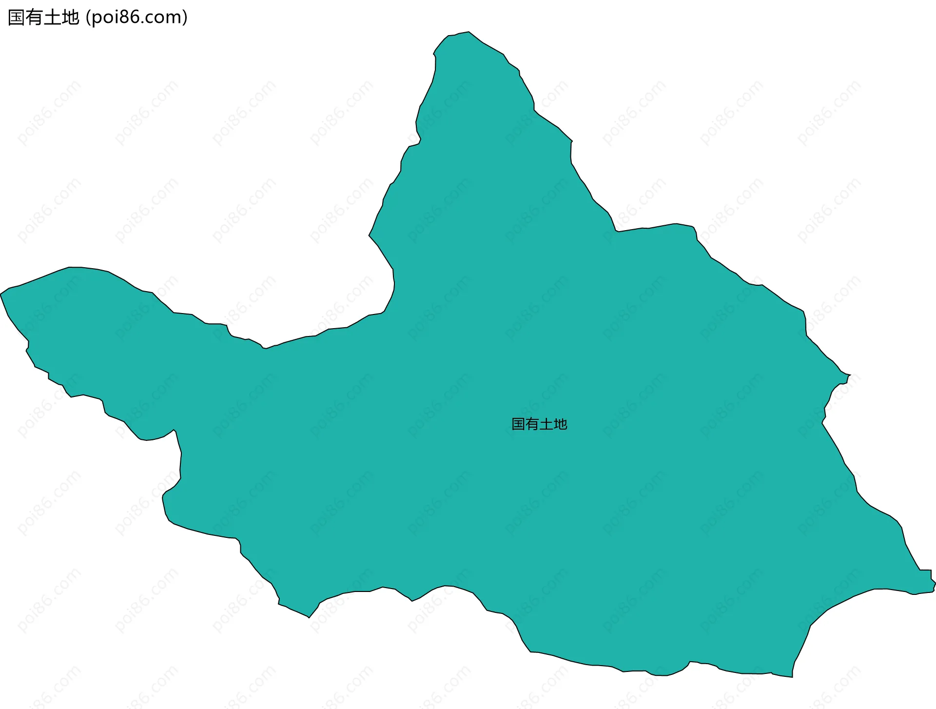 国有土地边界地图
