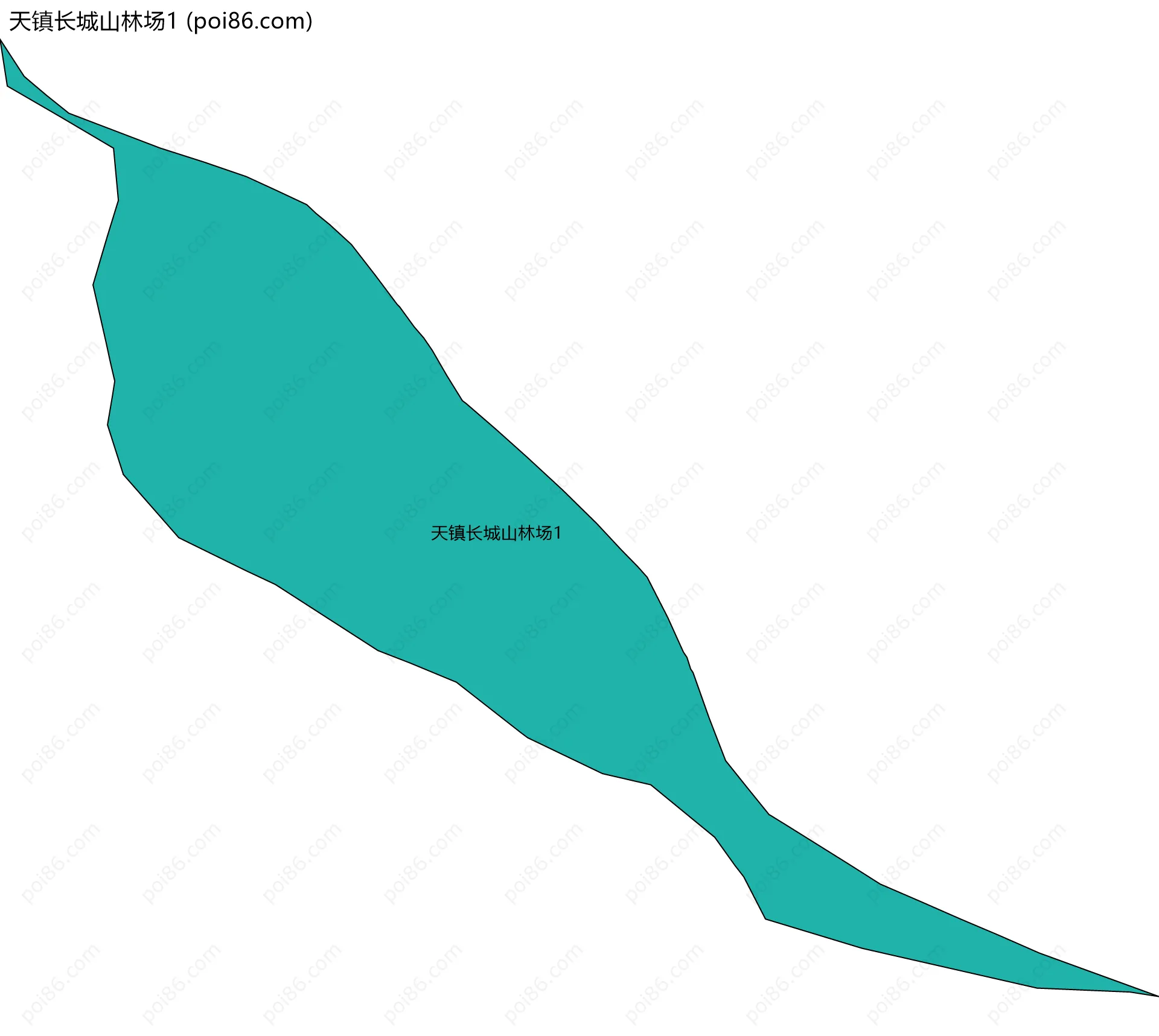 天镇长城山林场1边界地图