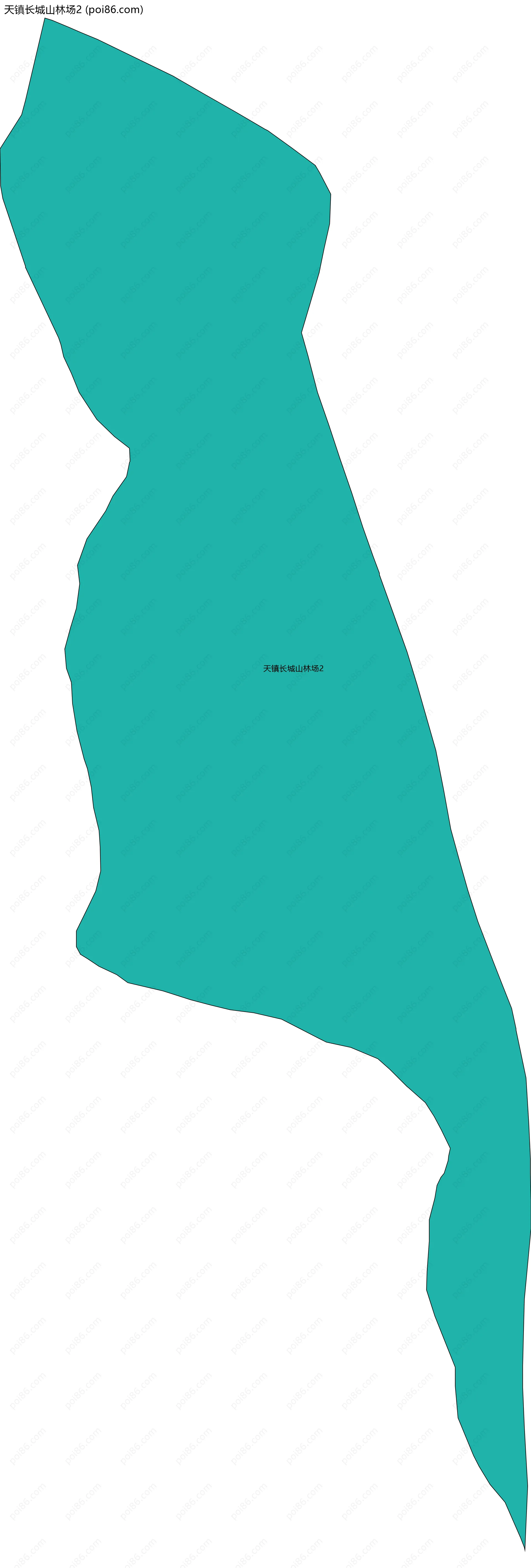 天镇长城山林场2边界地图