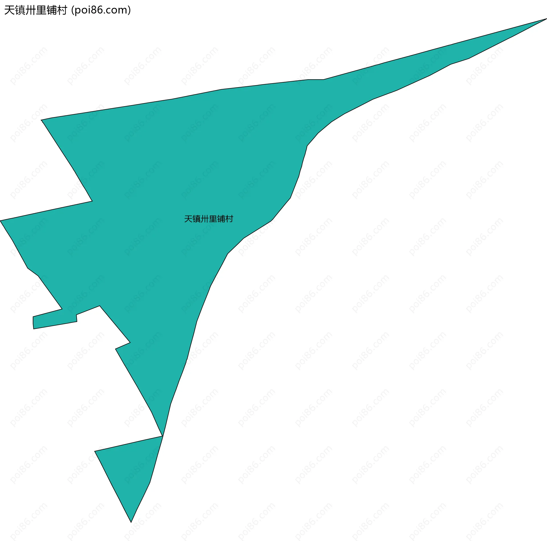 天镇卅里铺村边界地图