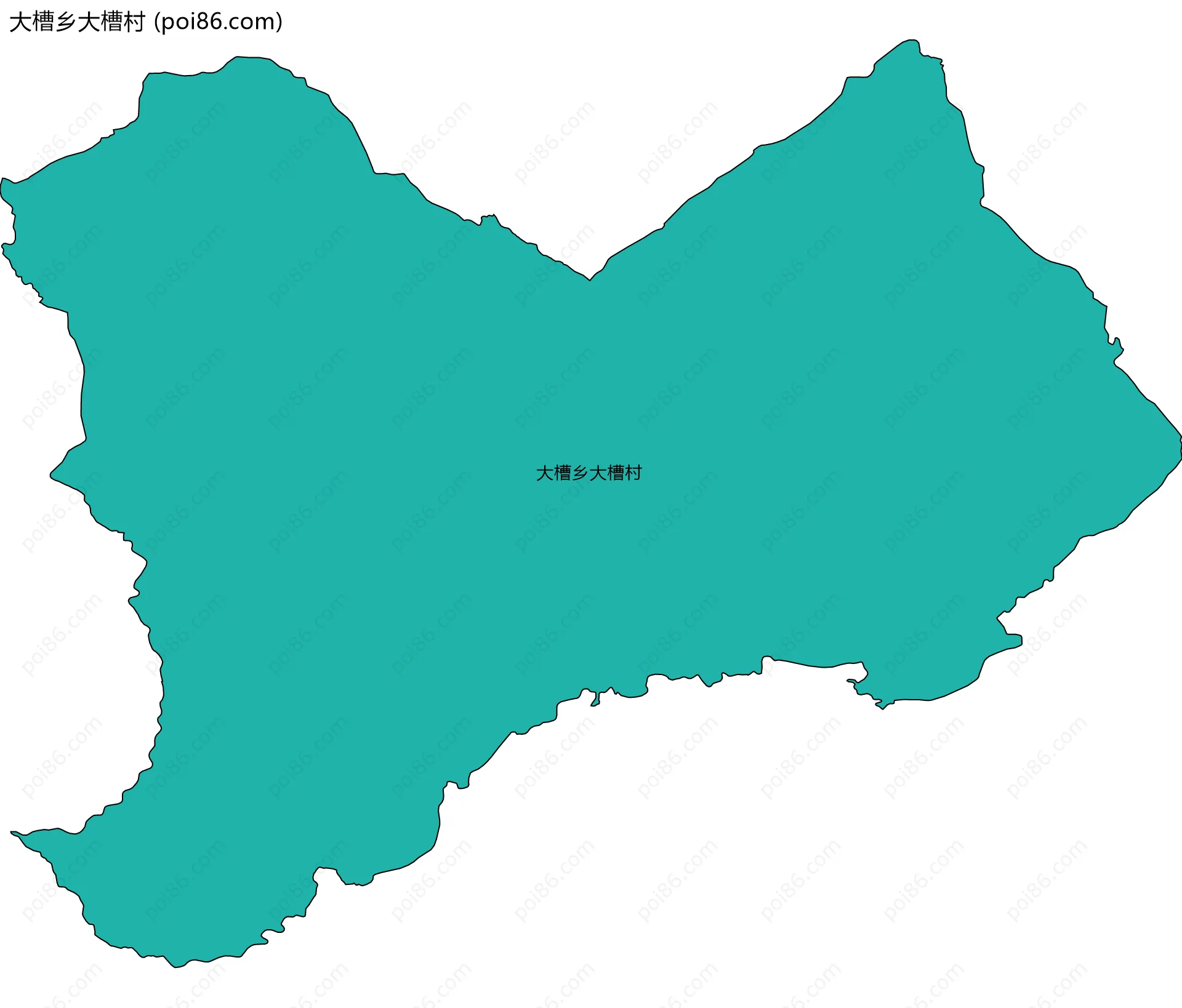大槽乡大槽村边界地图