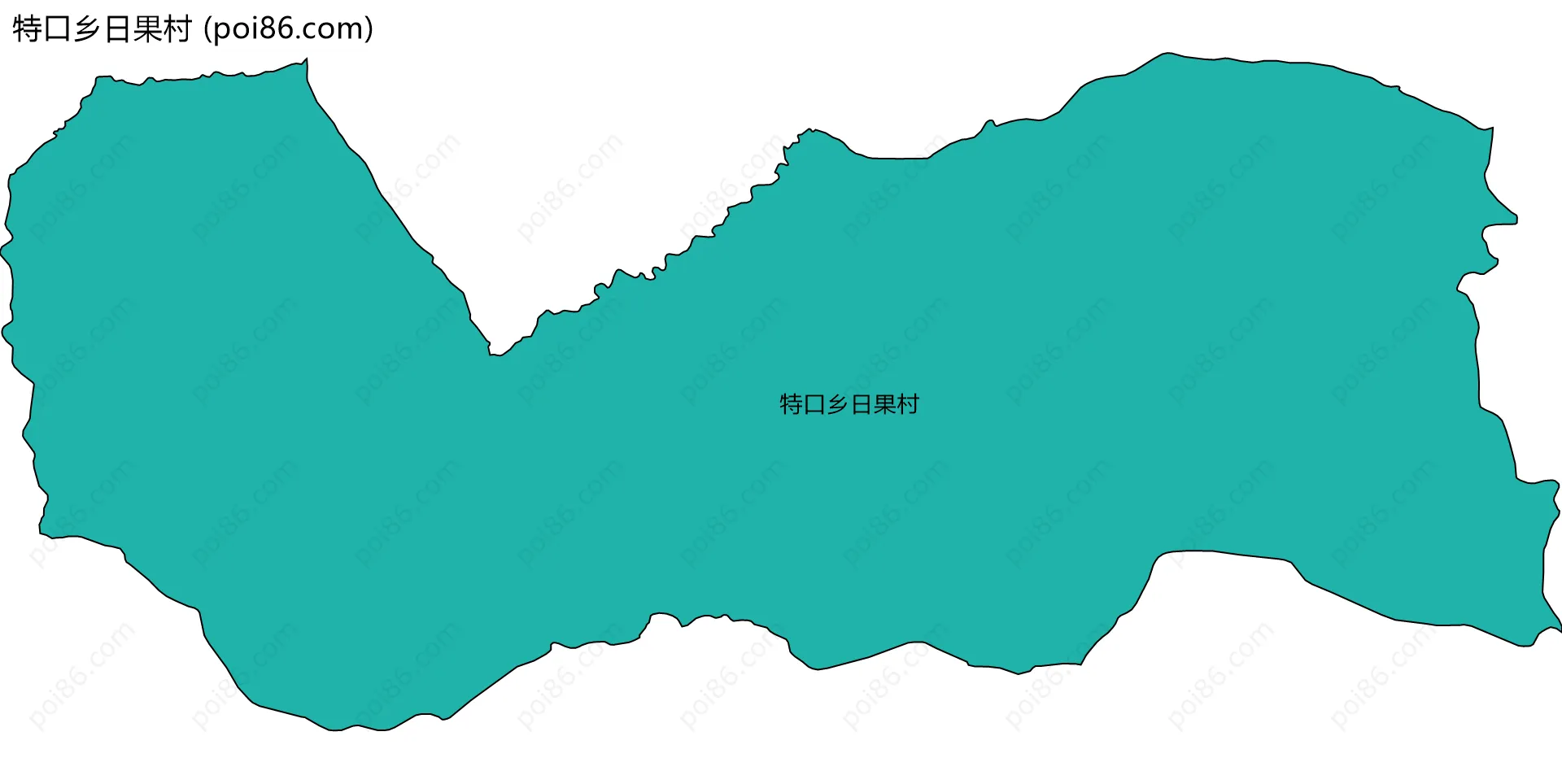 特口乡日果村边界地图