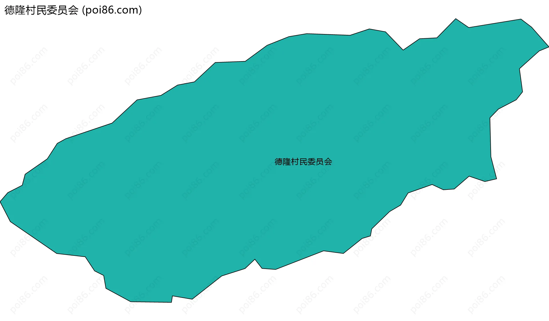 德隆村民委员会边界地图