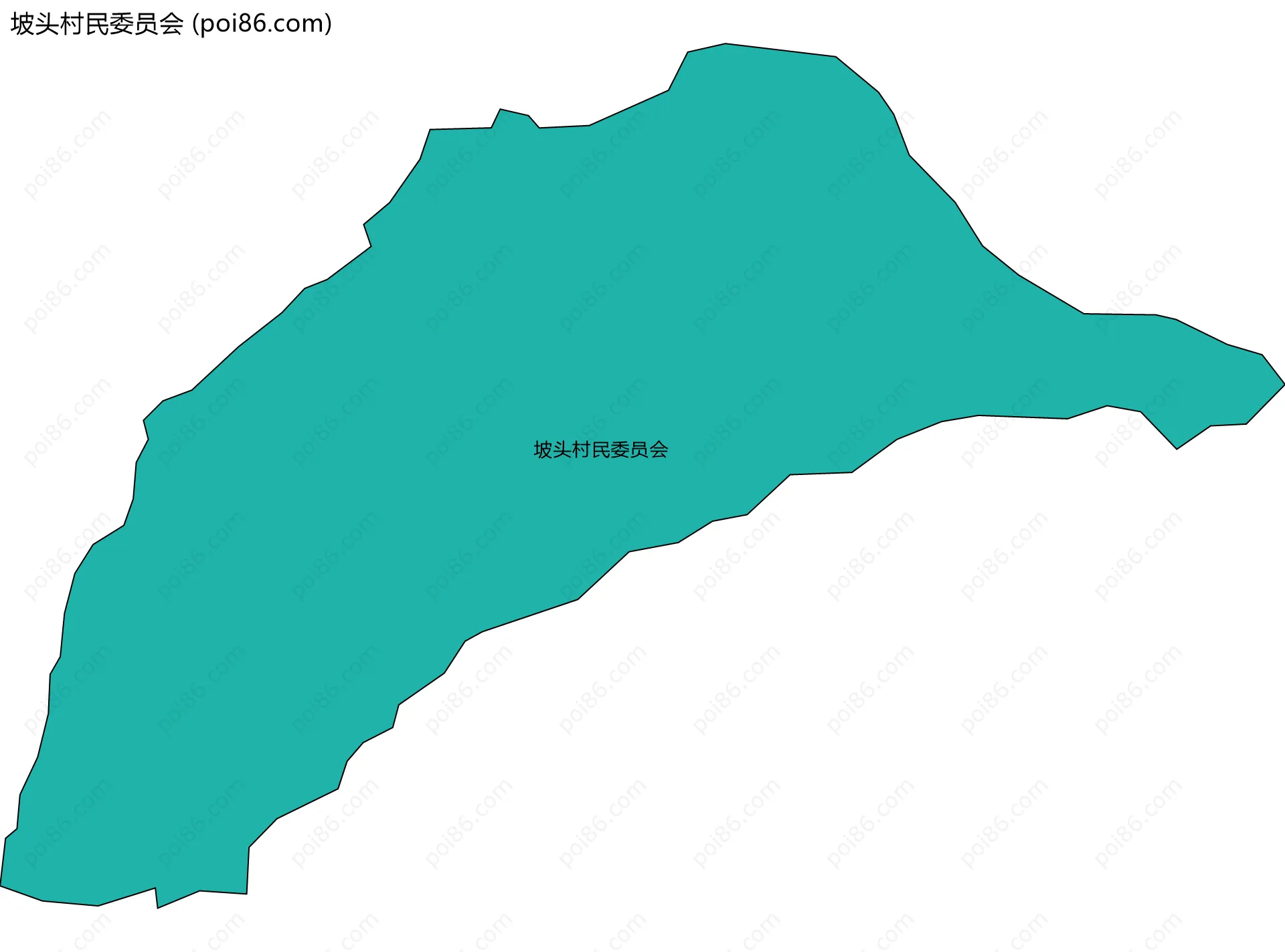坡头村民委员会边界地图