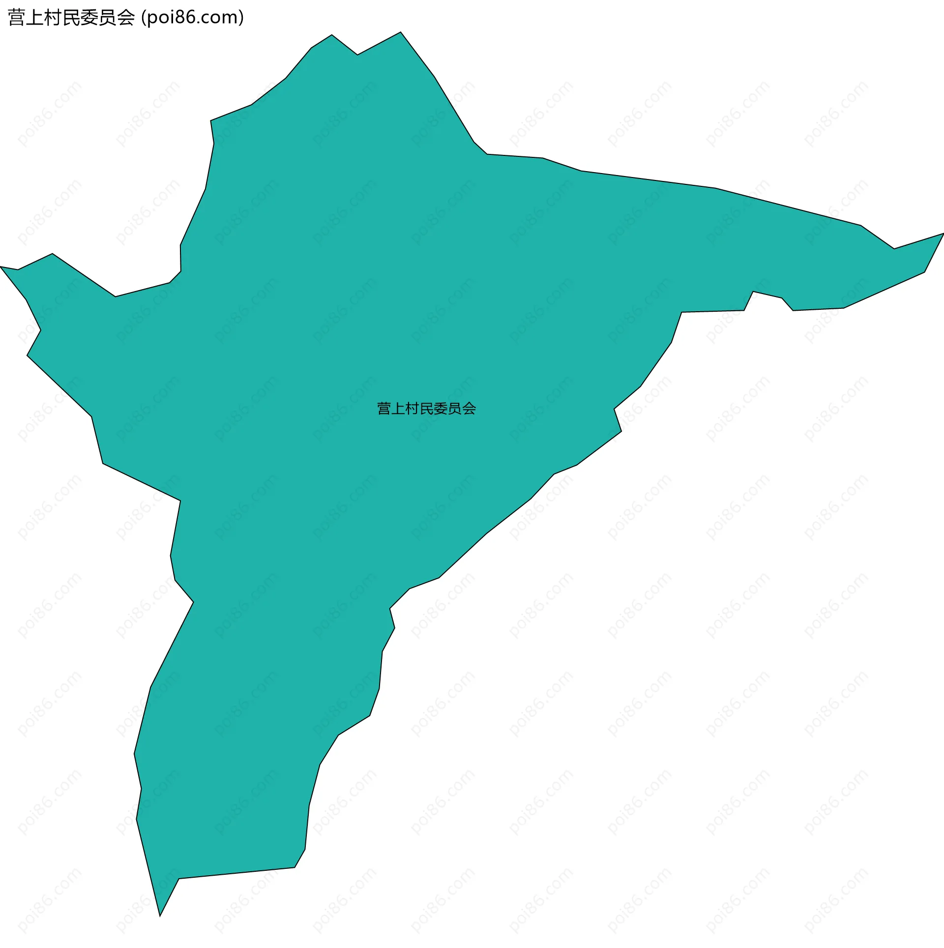营上村民委员会边界地图