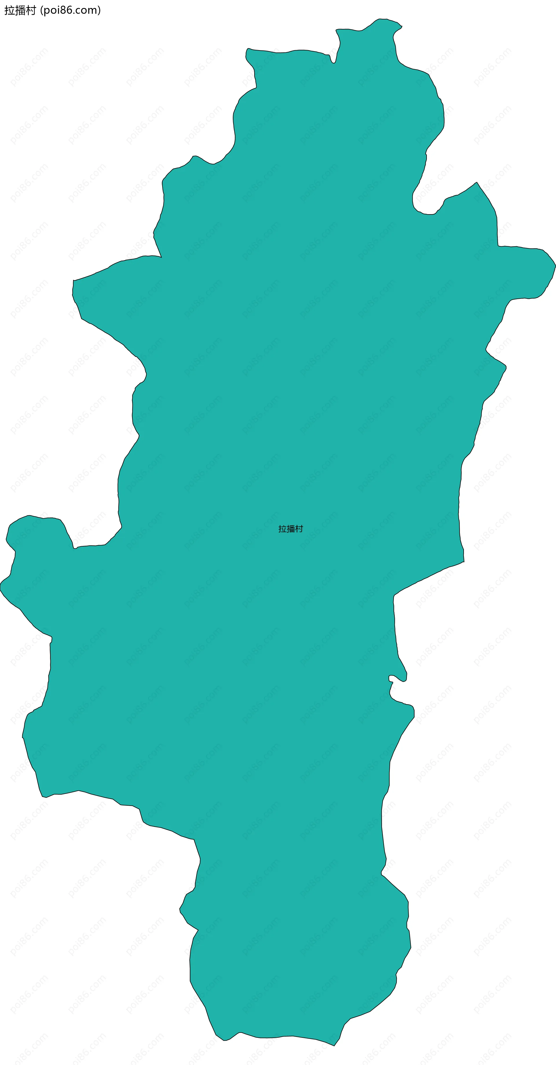 拉播村边界地图