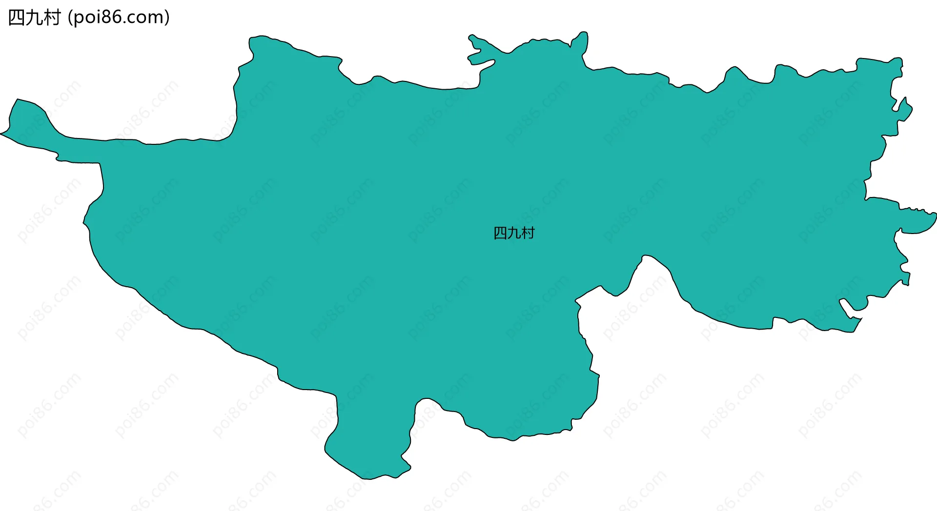 四九村边界地图