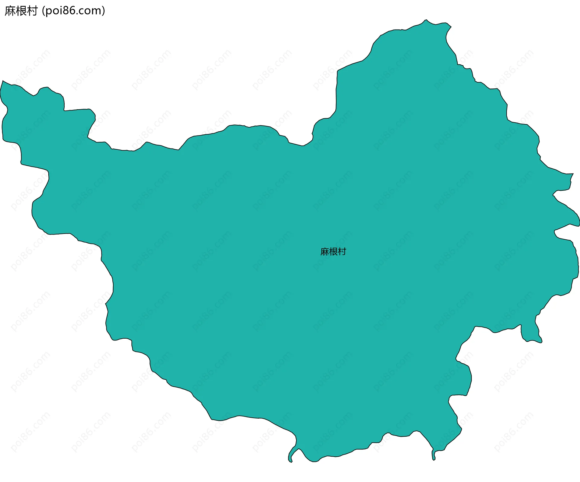 麻根村边界地图