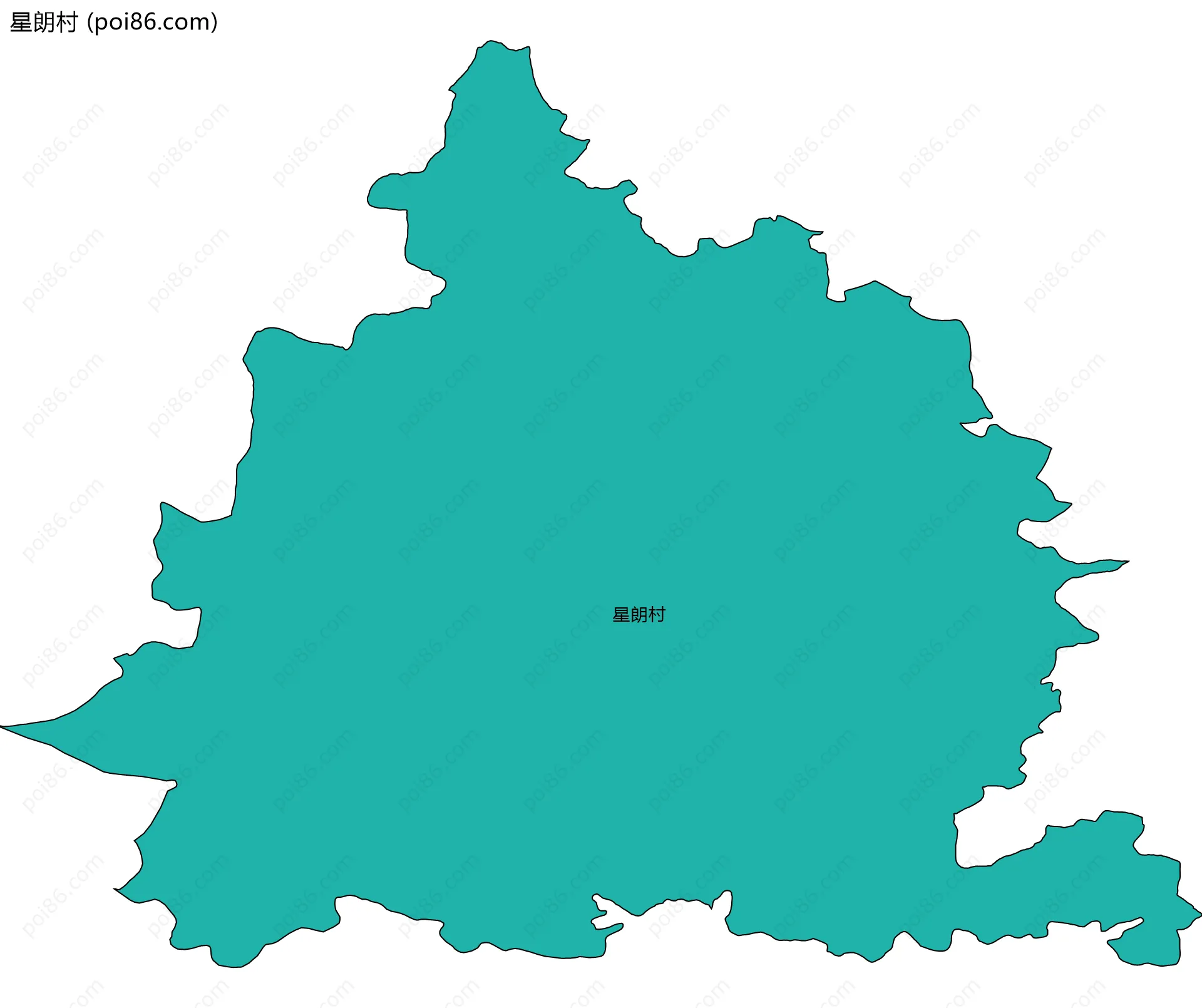 星朗村边界地图
