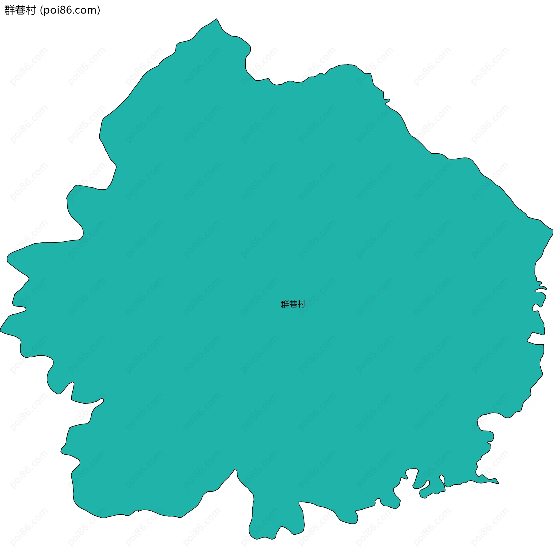 群巷村边界地图