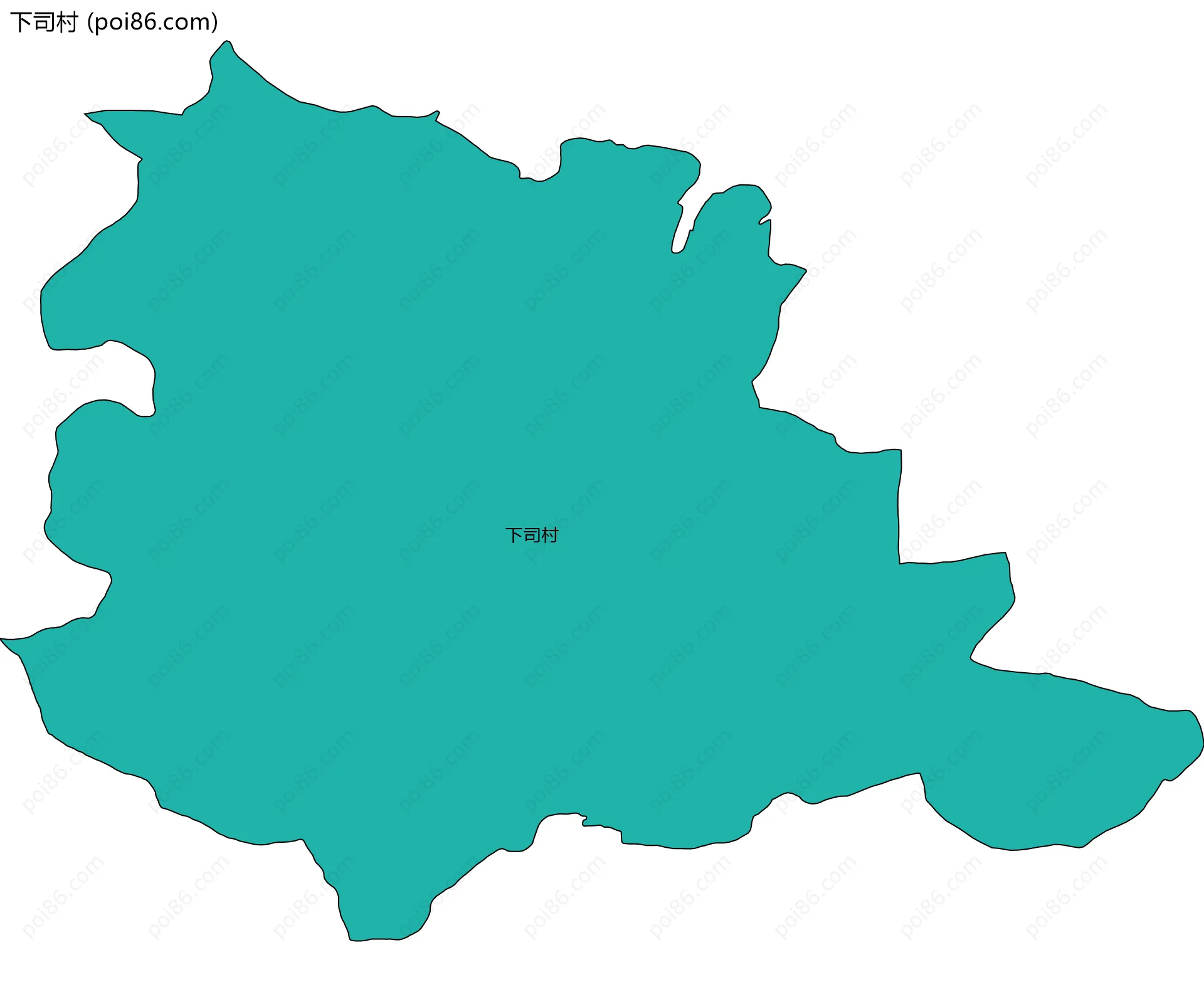 下司村边界地图