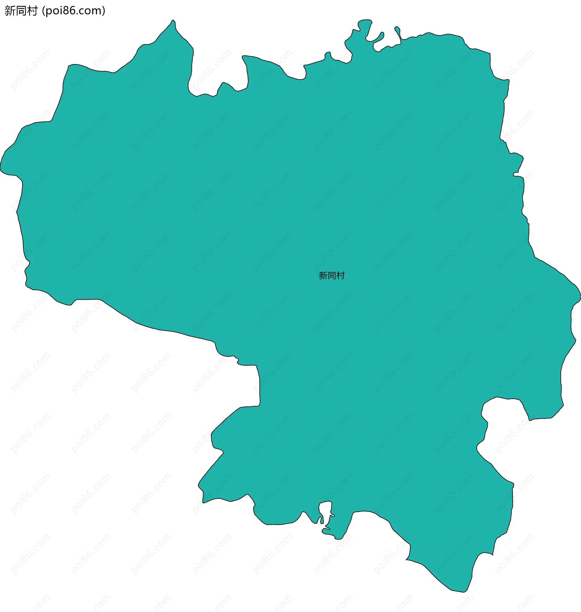 新同村边界地图