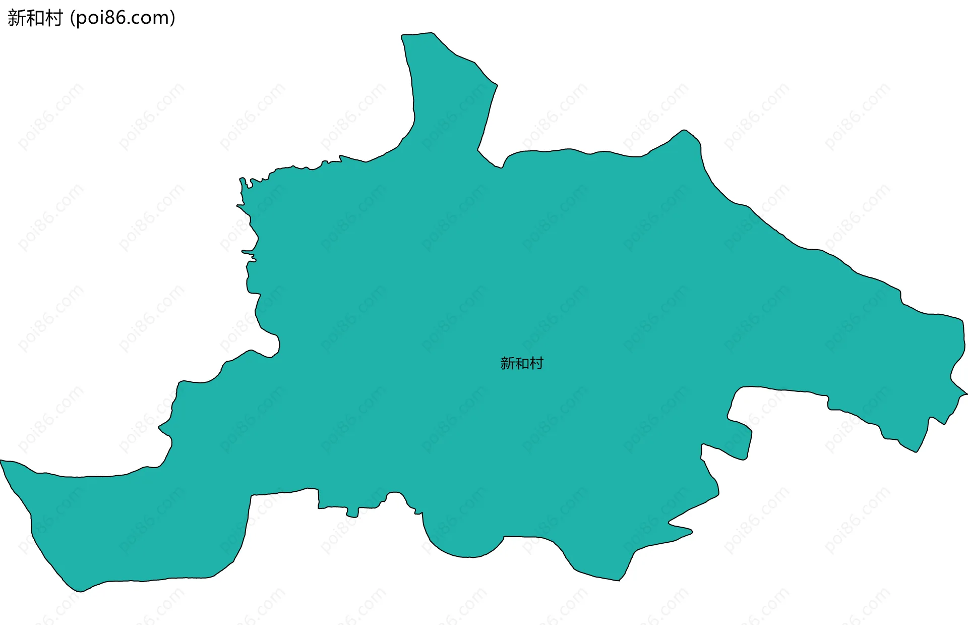 新和村边界地图