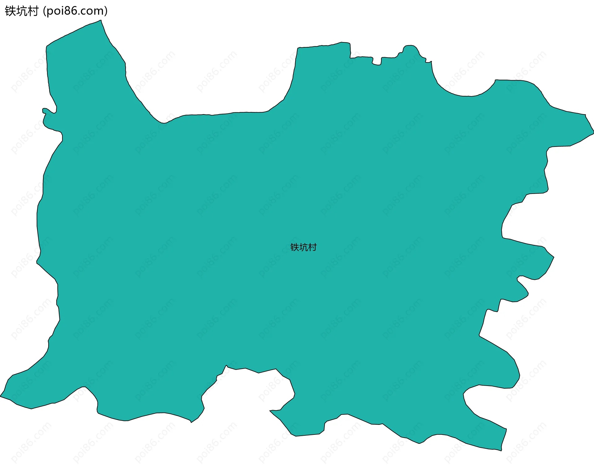 铁坑村边界地图