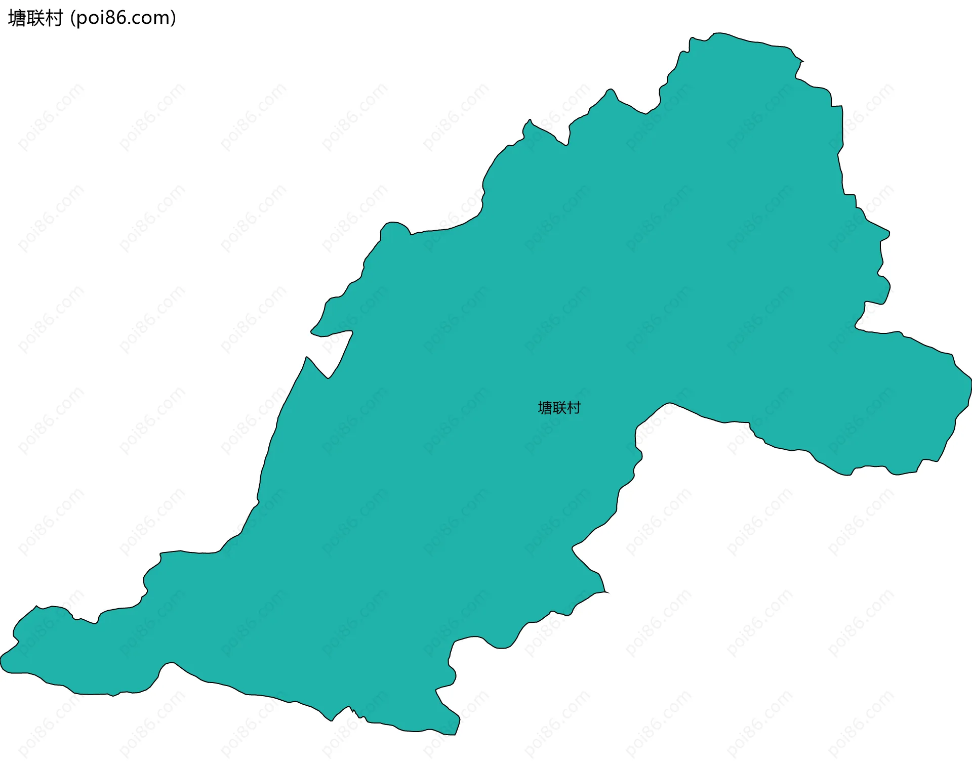 塘联村边界地图