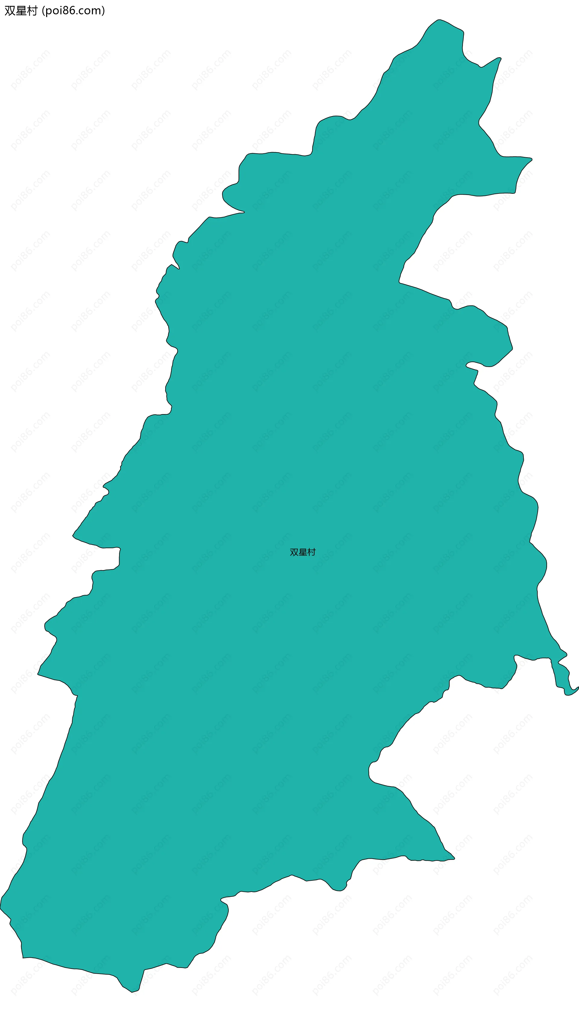 双星村边界地图