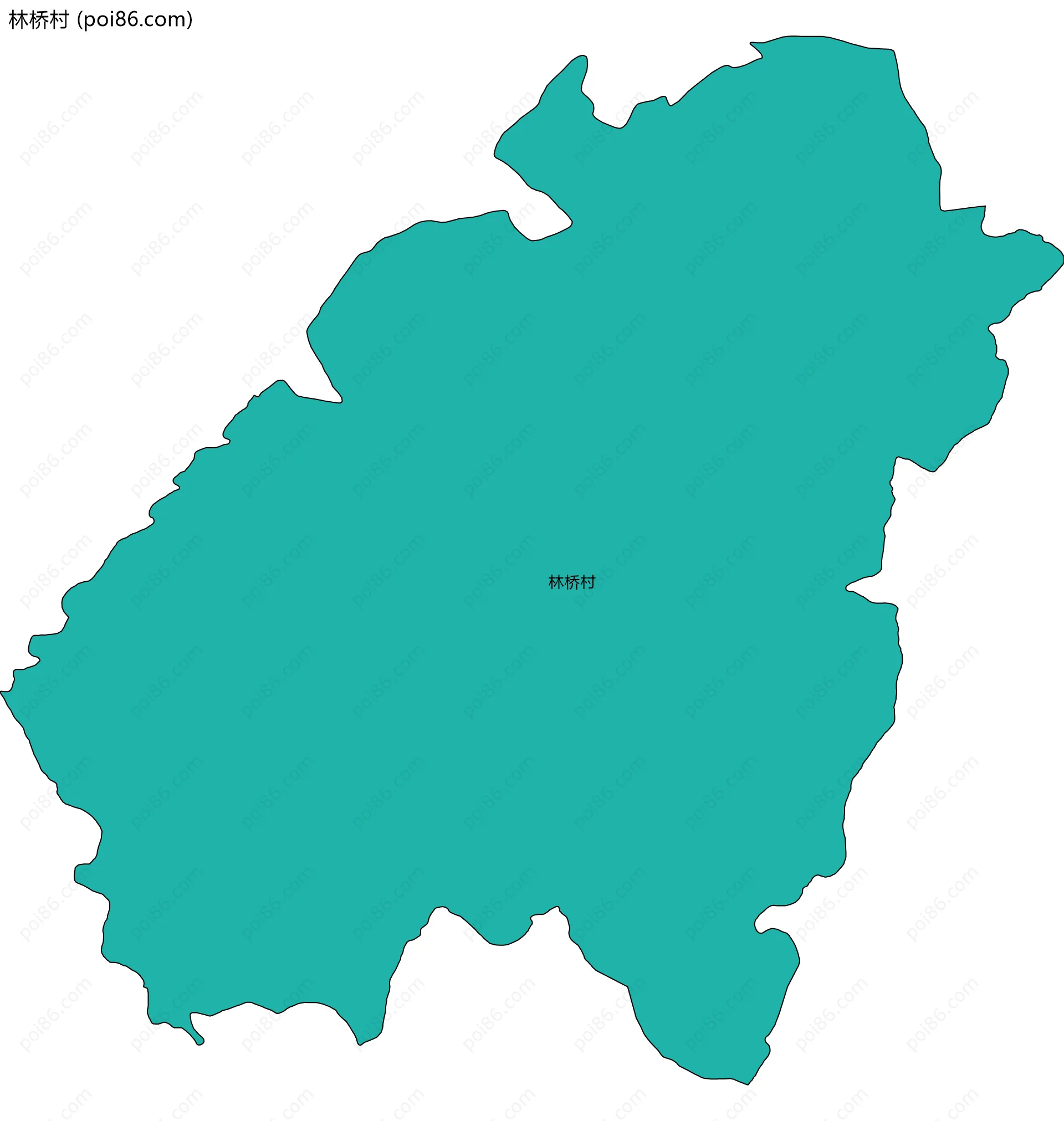 林桥村边界地图