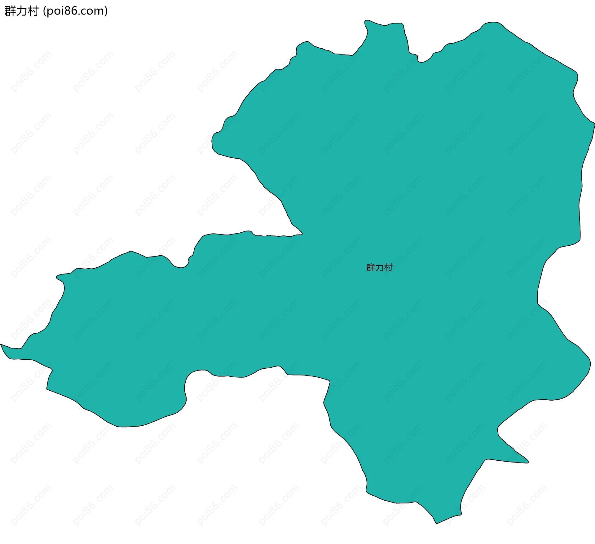 群力村边界地图