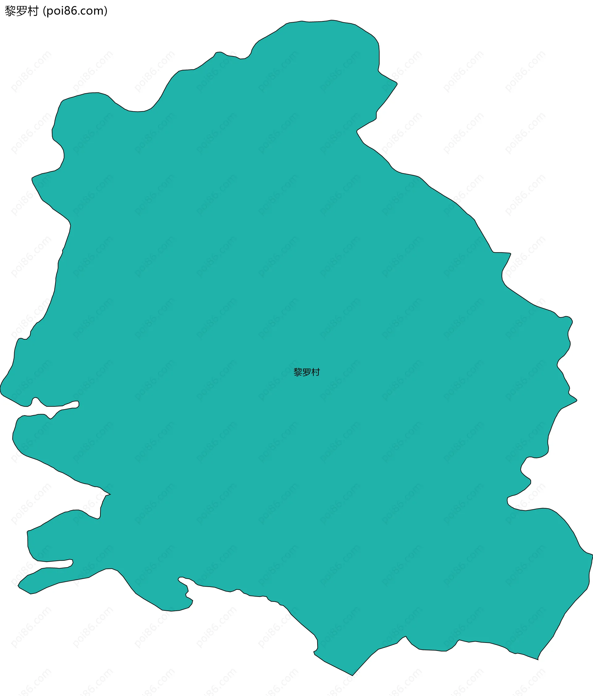 黎罗村边界地图