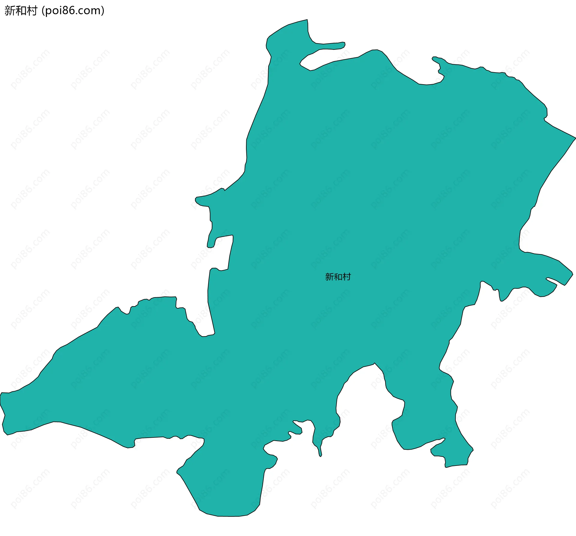 新和村边界地图