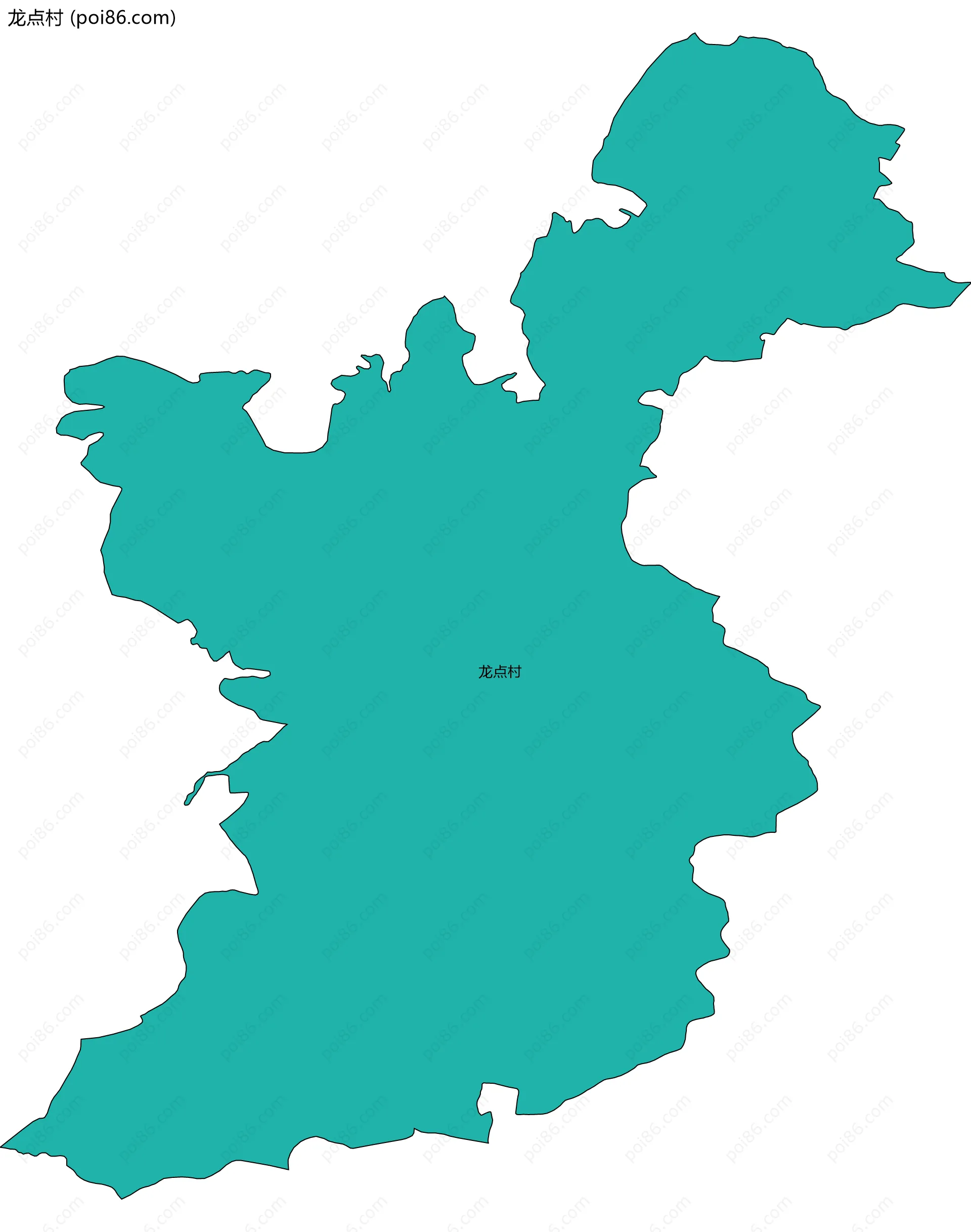 龙点村边界地图