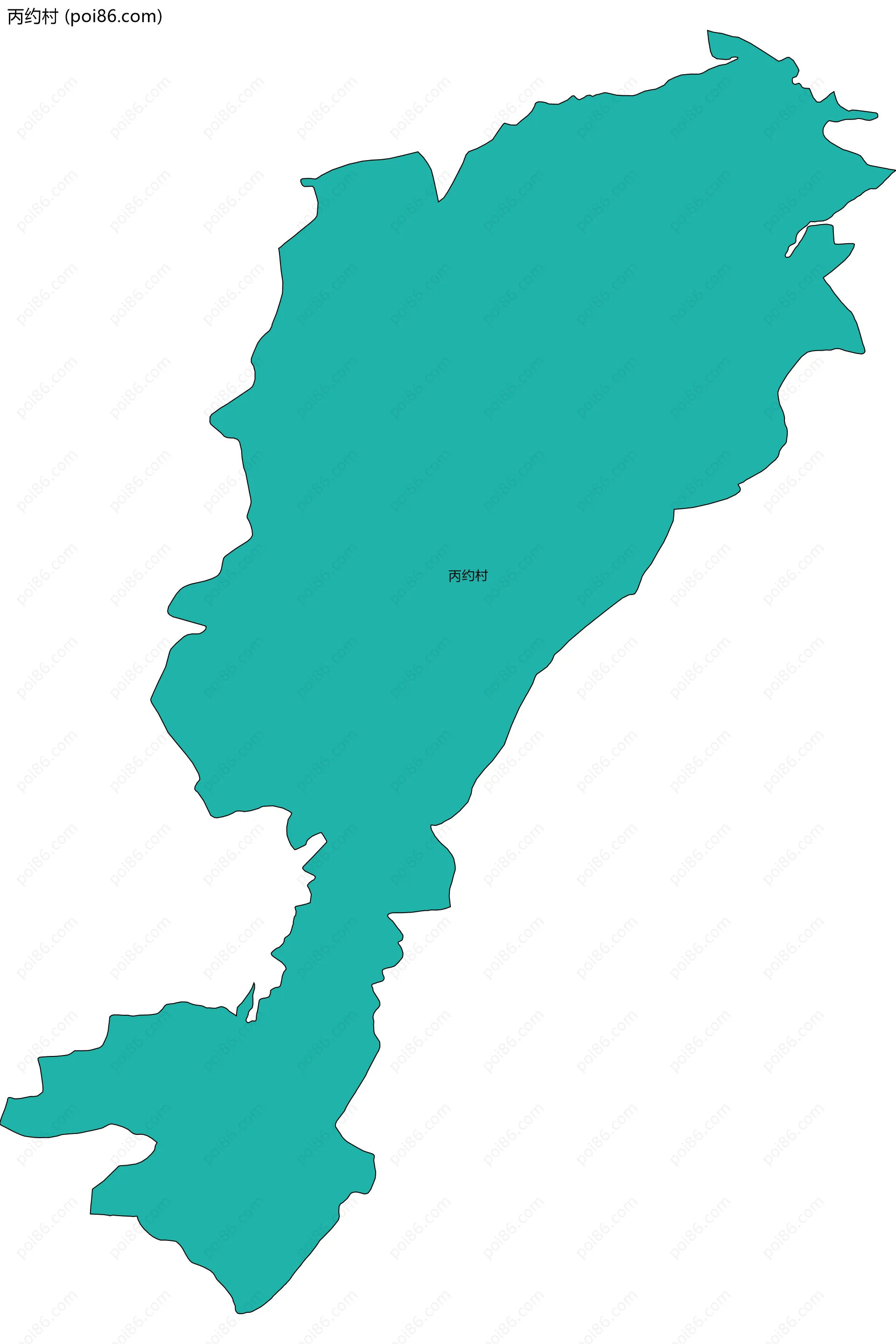 丙约村边界地图