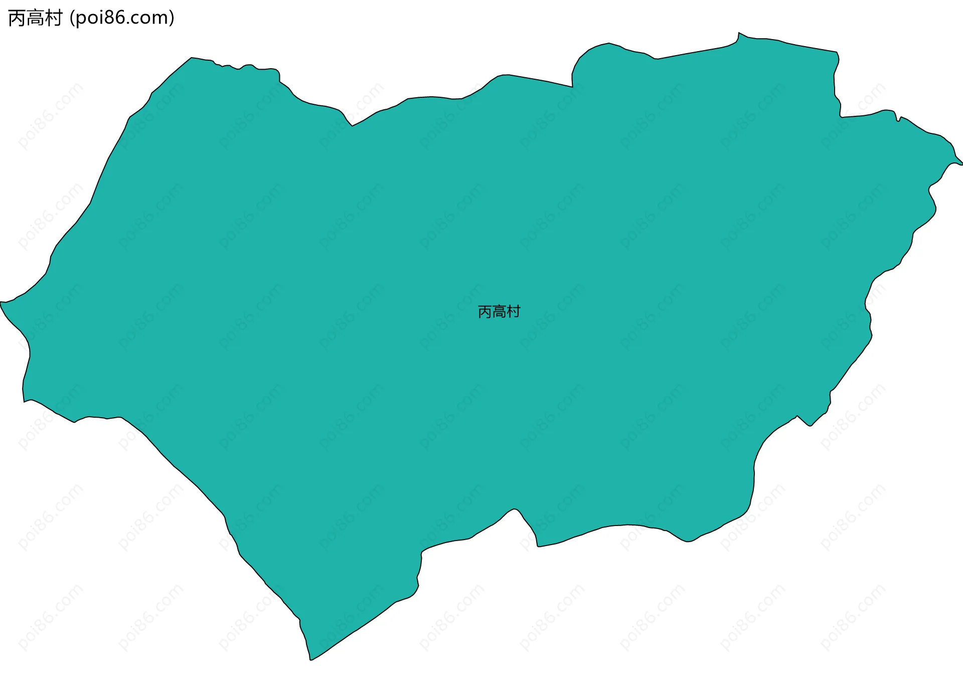 丙高村边界地图