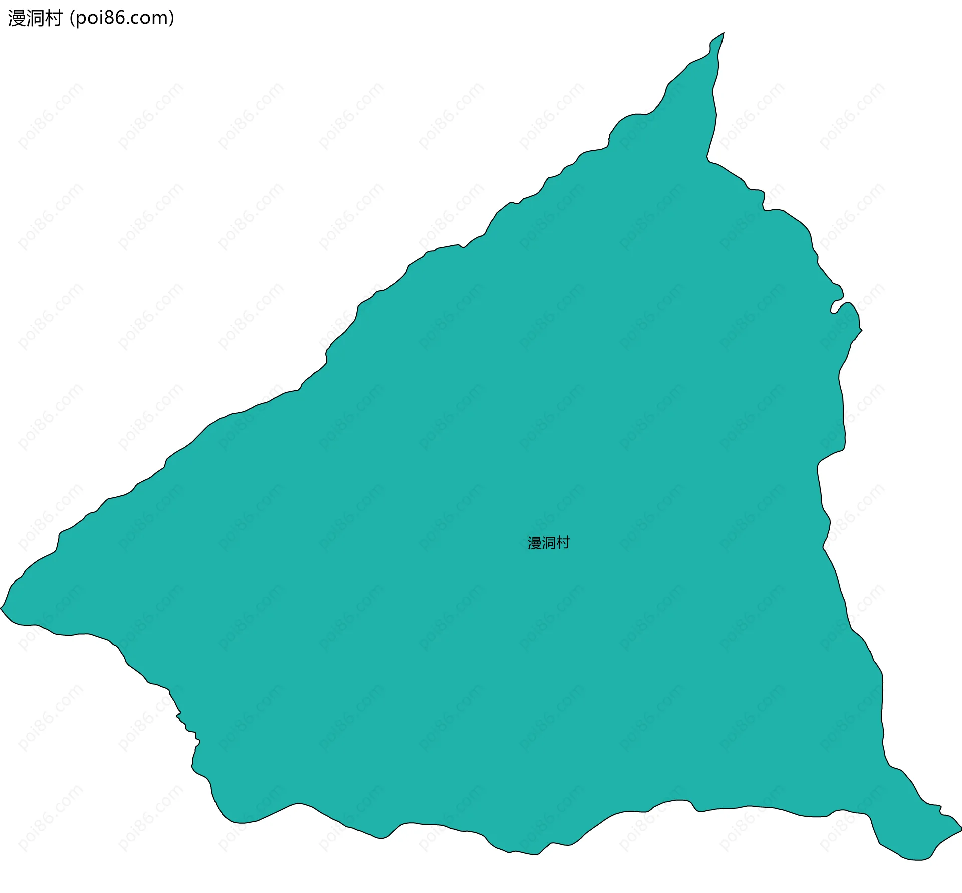 漫洞村边界地图